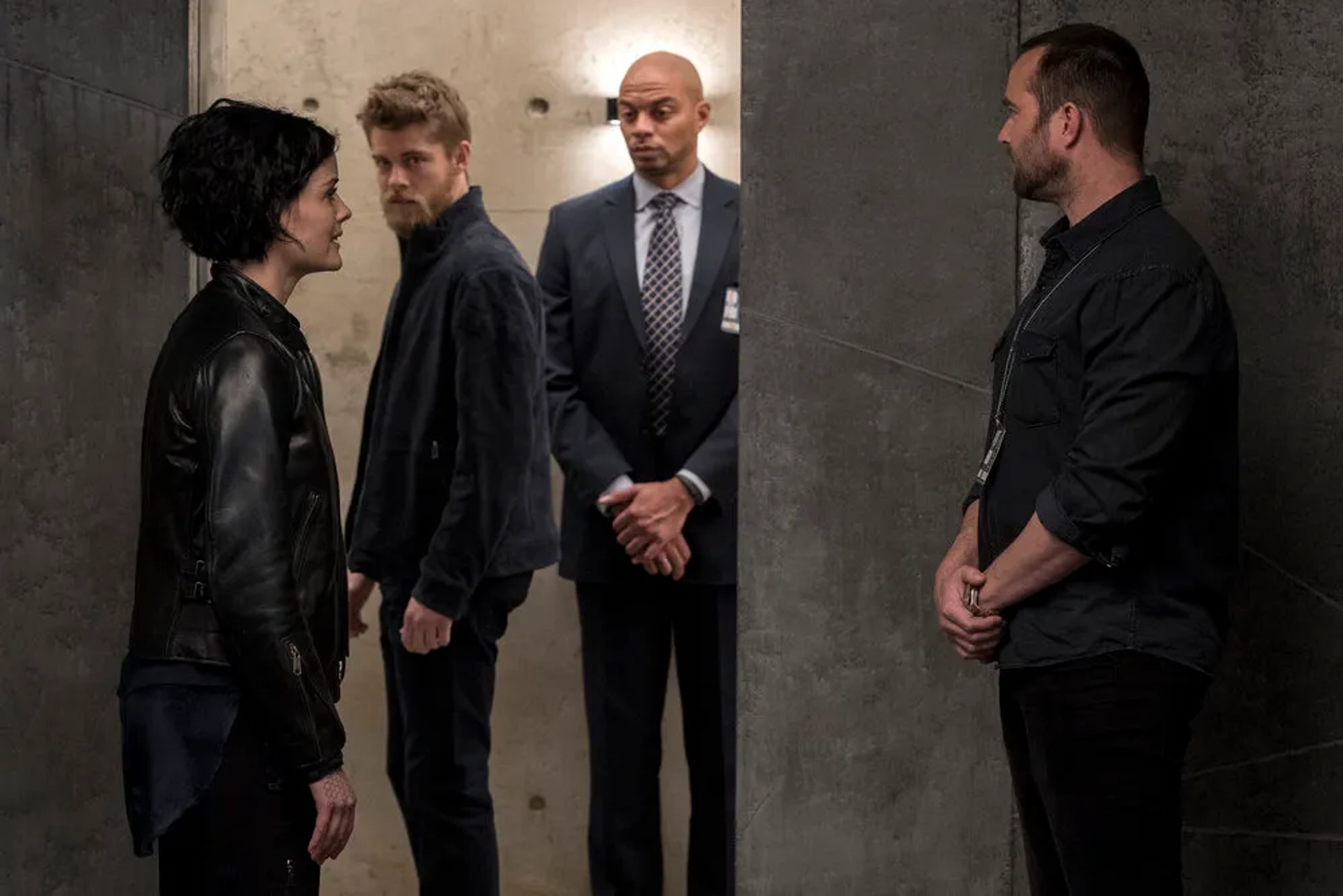 Sullivan Stapleton, Luke Mitchell, and Jaimie Alexander in Blindspot (2015)