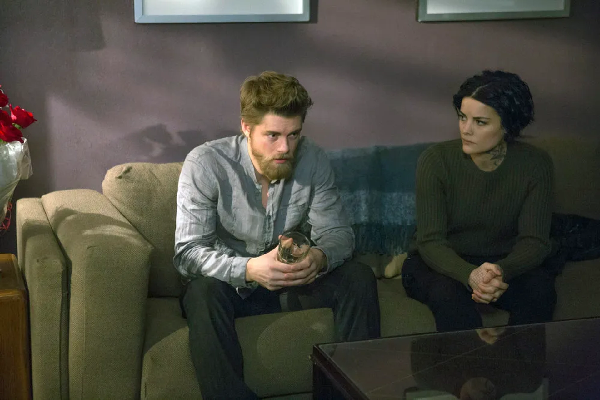 Luke Mitchell and Jaimie Alexander in Blindspot (2015)