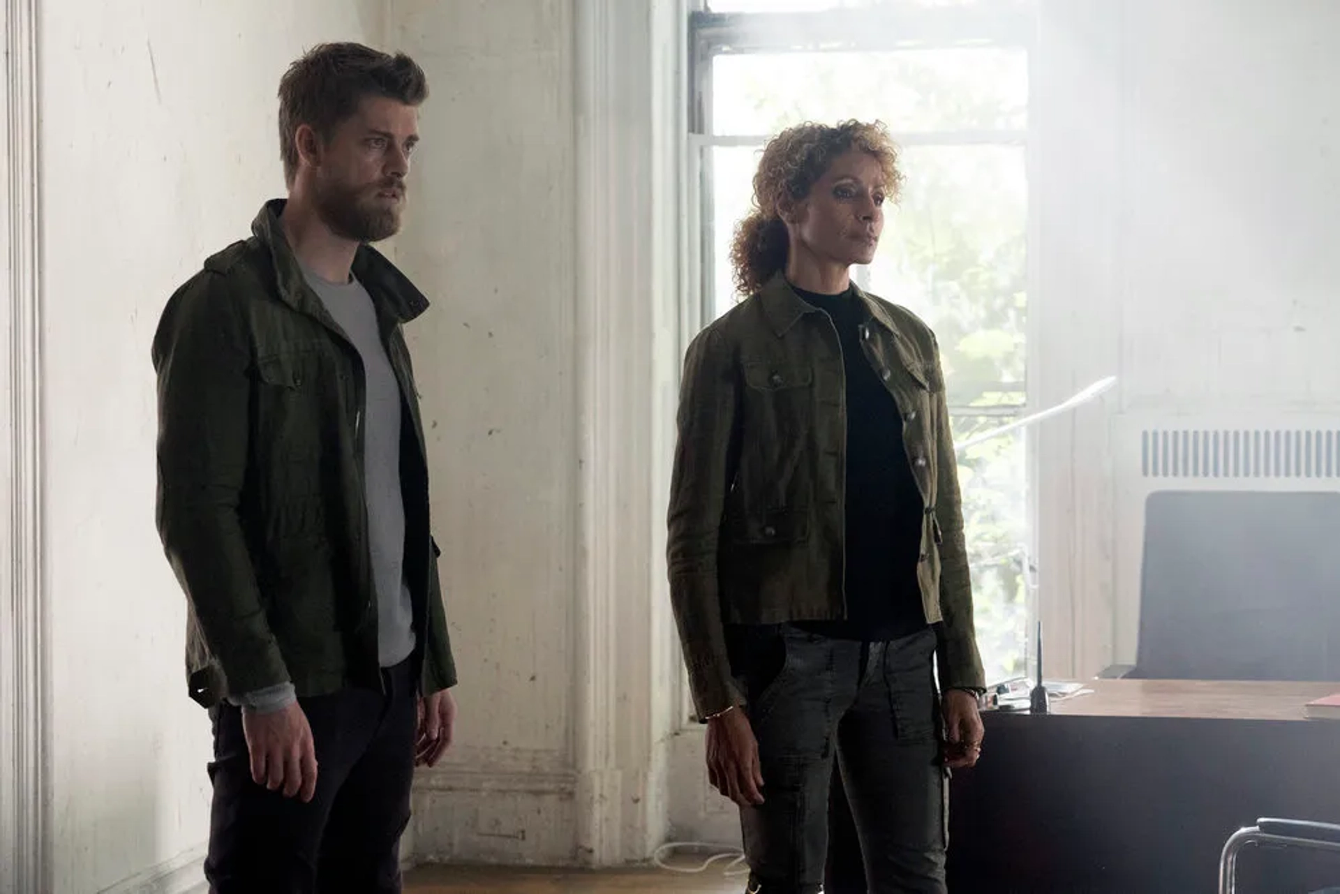 Michelle Hurd and Luke Mitchell in Blindspot (2015)