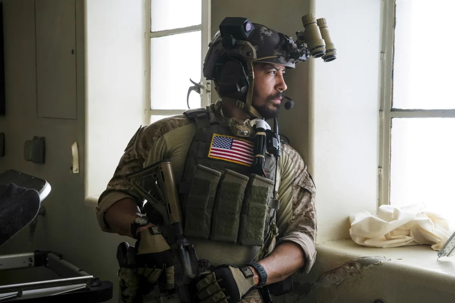 Neil Brown Jr. in SEAL Team (2017)