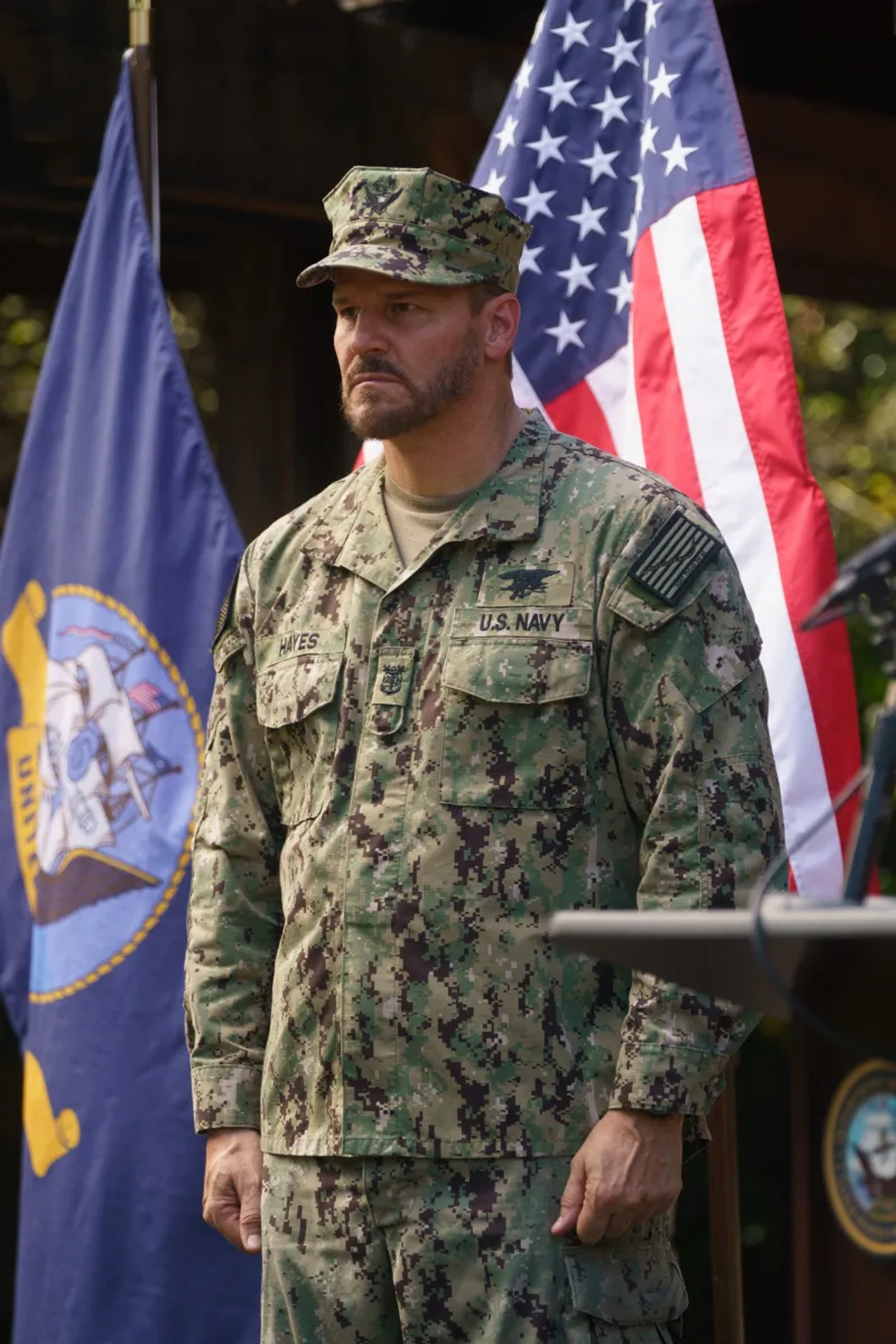 David Boreanaz in SEAL Team: Fair Winds and Following Seas (2022)