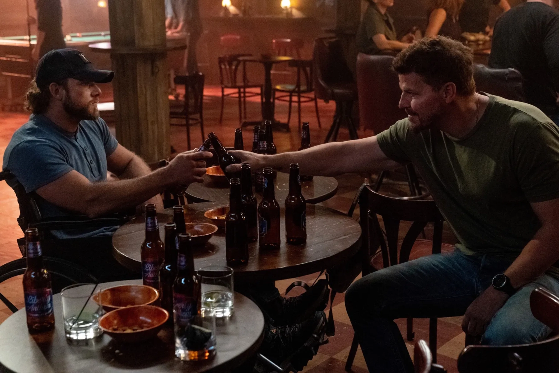 David Boreanaz and Max Thieriot in SEAL Team: Crawl, Walk, Run (2022)