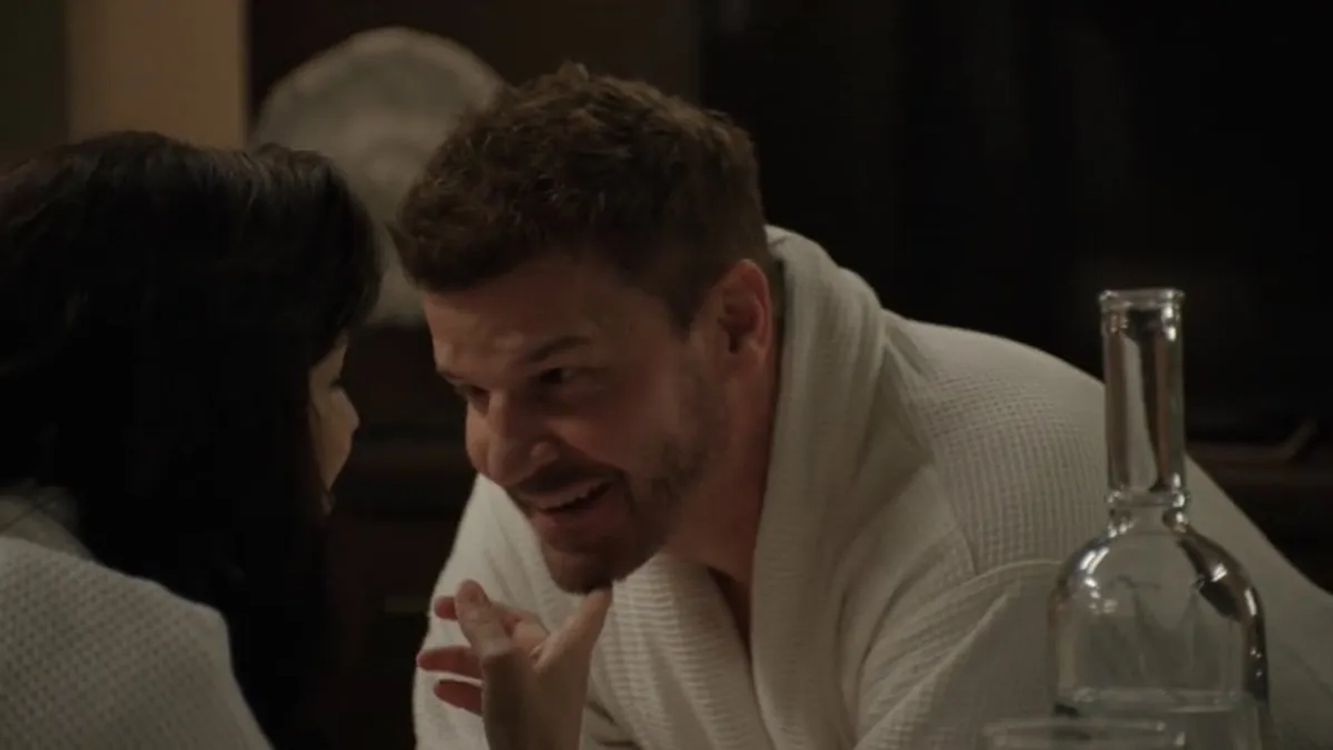 David Boreanaz and Jessica Paré in SEAL Team: What's Past Is Prologue (2021)