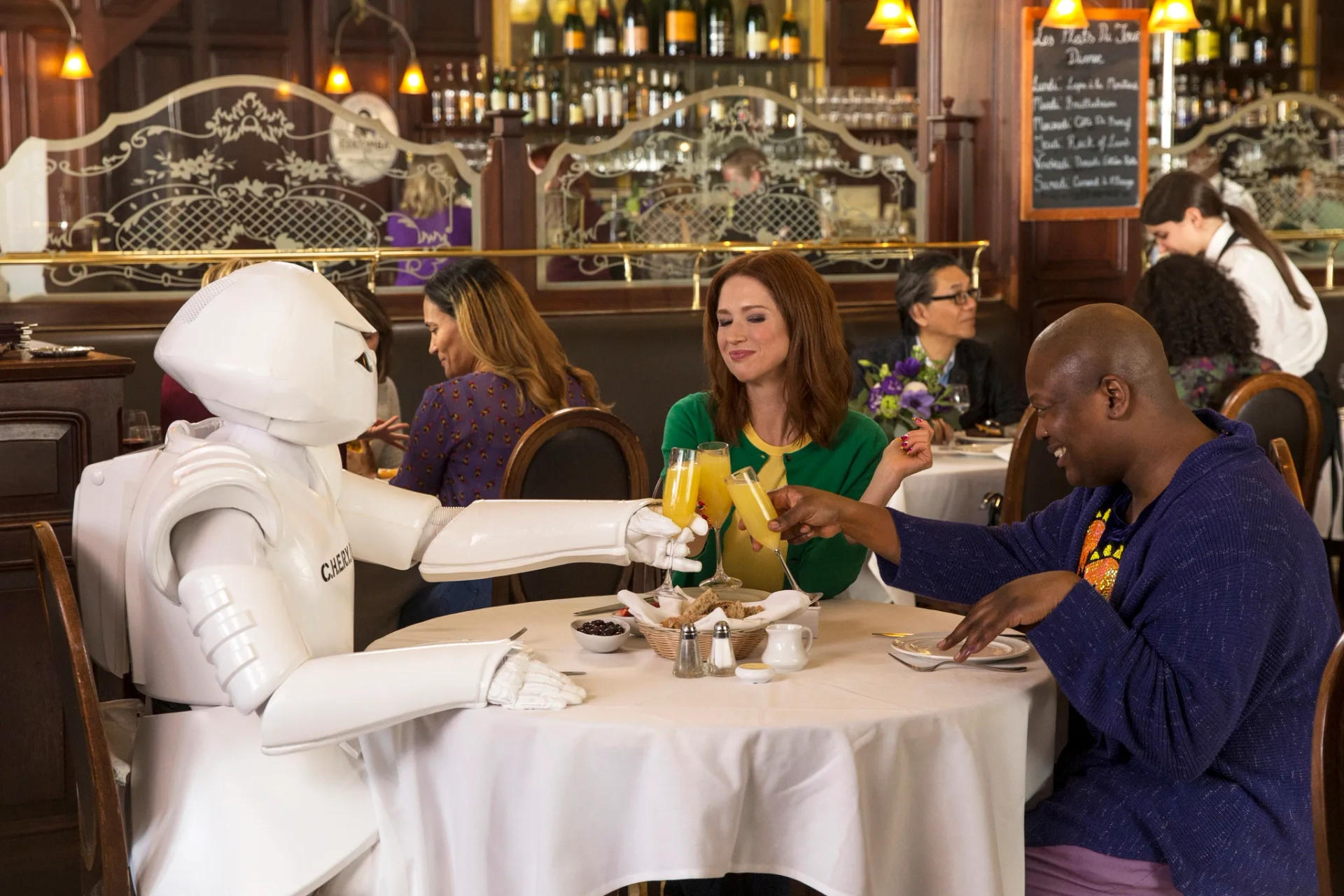 Ellie Kemper and Tituss Burgess in Unbreakable Kimmy Schmidt (2015)