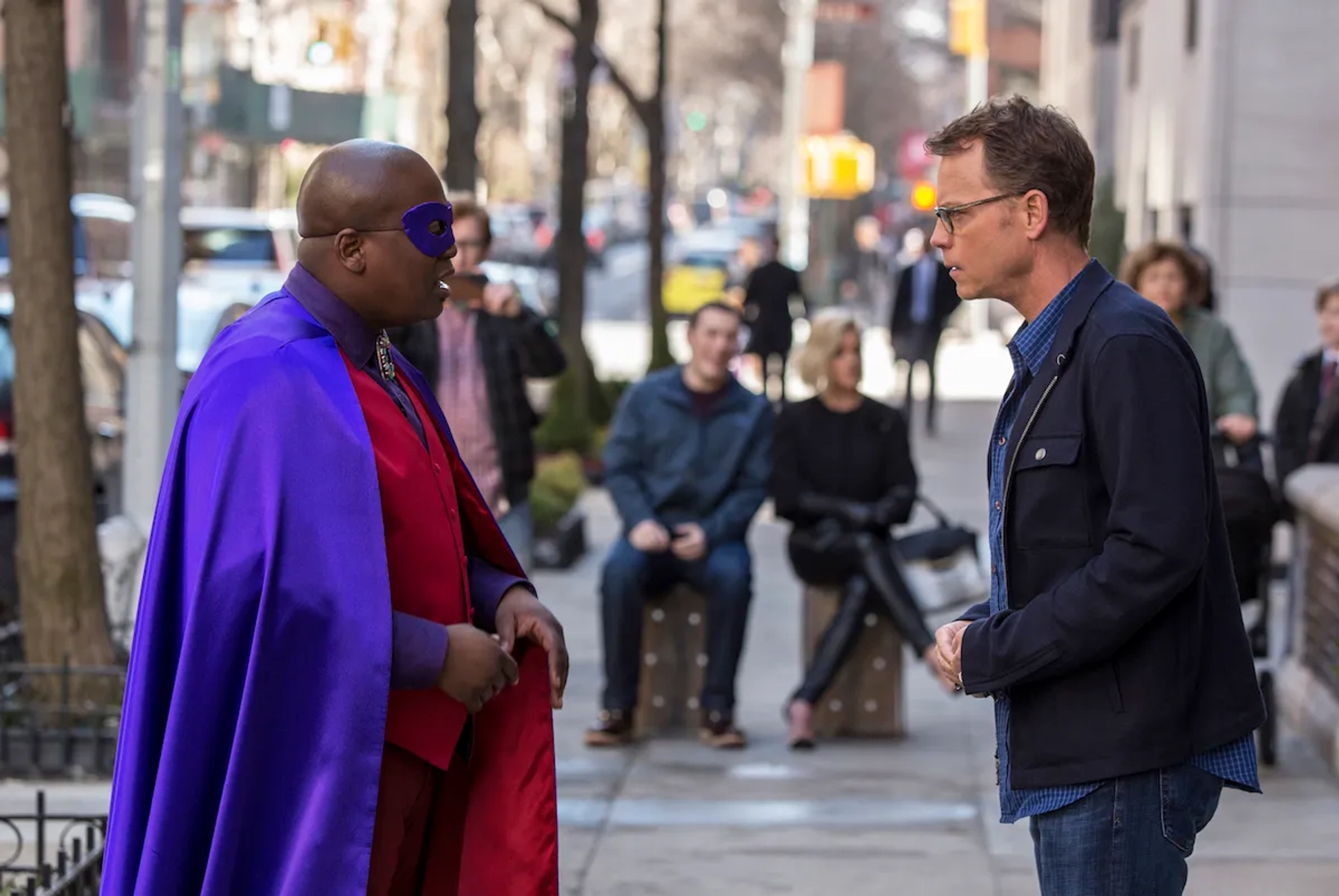 Greg Kinnear and Tituss Burgess in Unbreakable Kimmy Schmidt (2015)