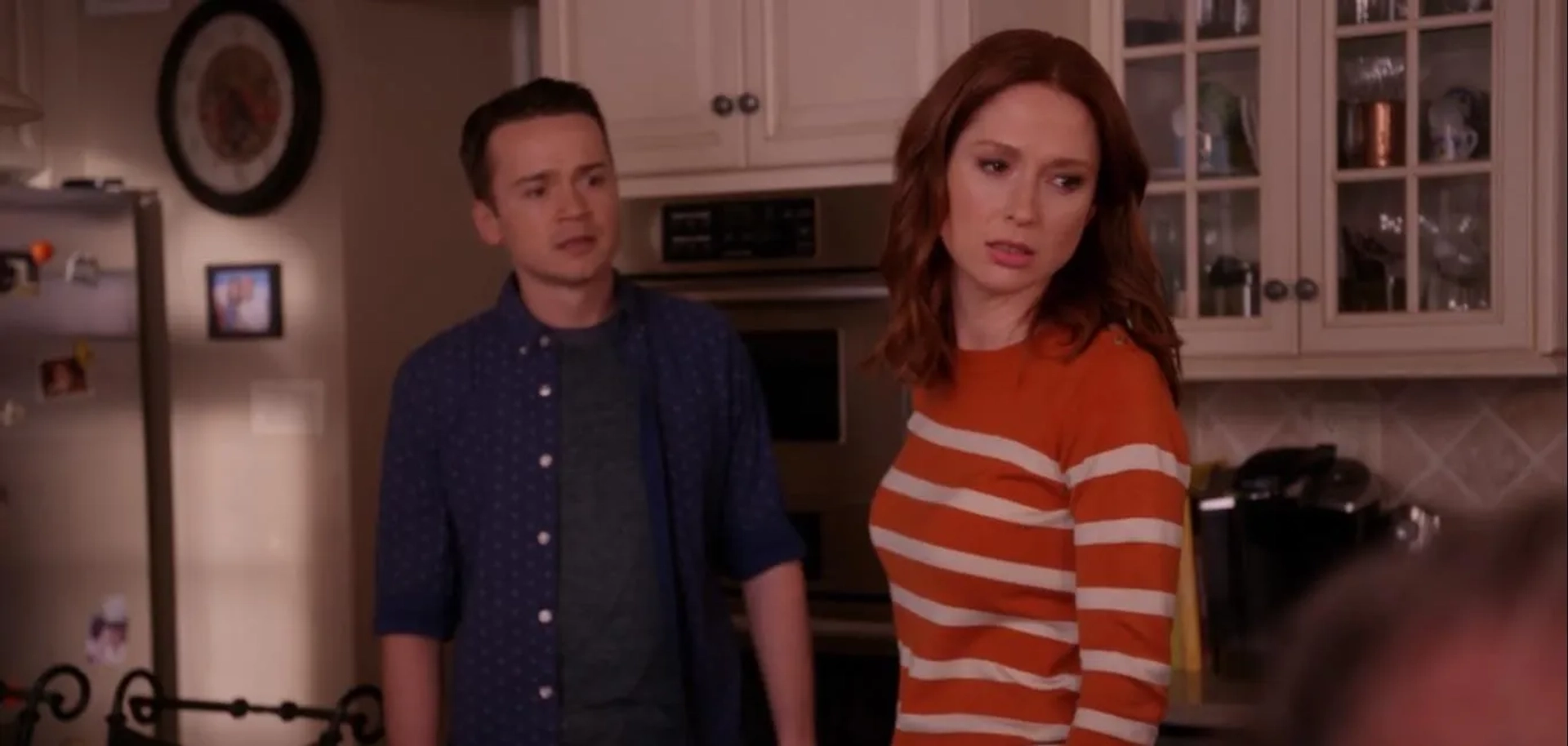 Dan Byrd and Ellie Kemper in Unbreakable Kimmy Schmidt (2015)