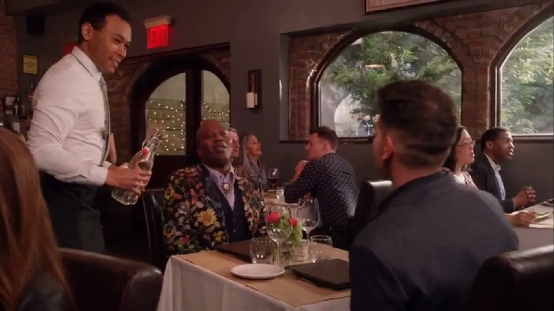 Still of Freddie Kuguru, Tituss Burgess, and Jon Bernthal in Unbreakable Kimmy Schmidt, Kimmy Fights a Fire Monster!