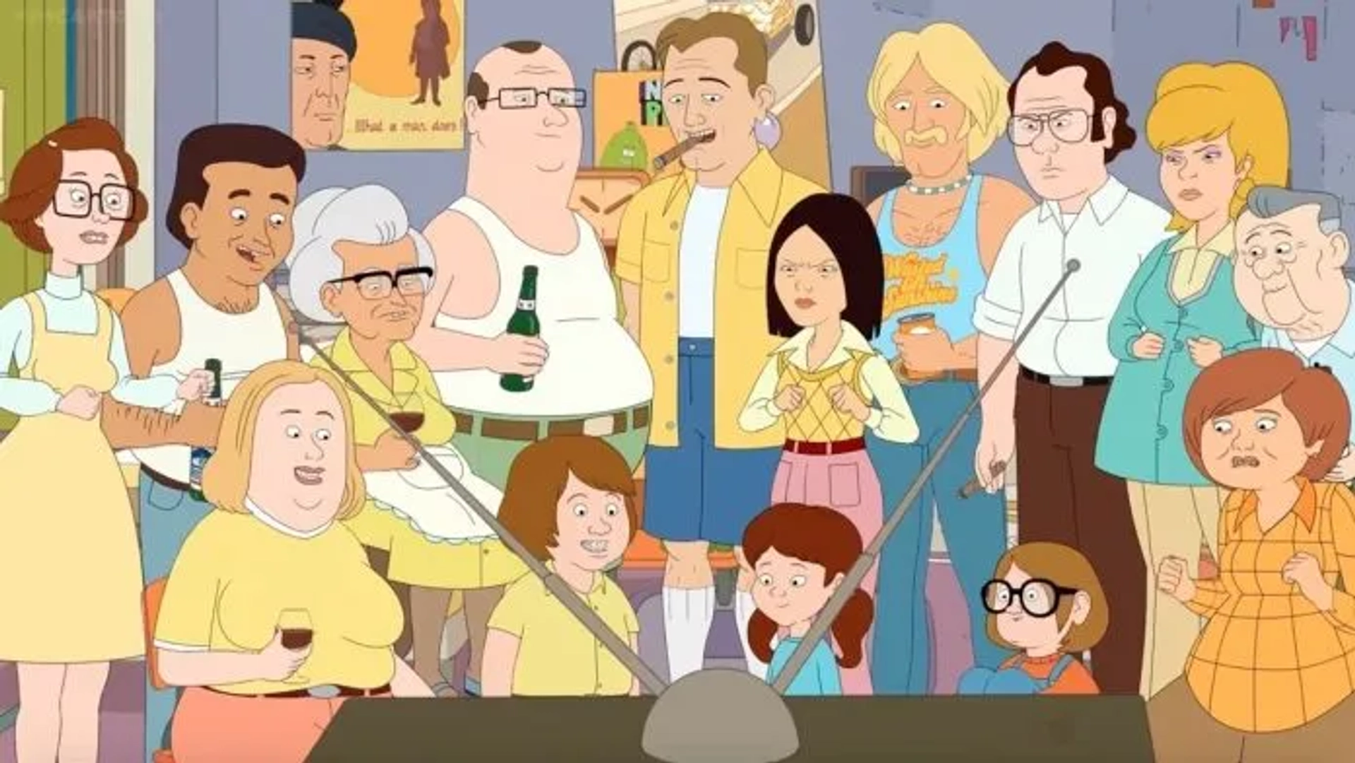 Laura Dern, Vince Vaughn, Sam Rockwell, Bill Burr, Mo Collins, Jamie Denbo, Debi Derryberry, Trevor Devall, Al Ducharme, Kevin P. Farley, and Eileen Fogarty in F Is for Family (2015)