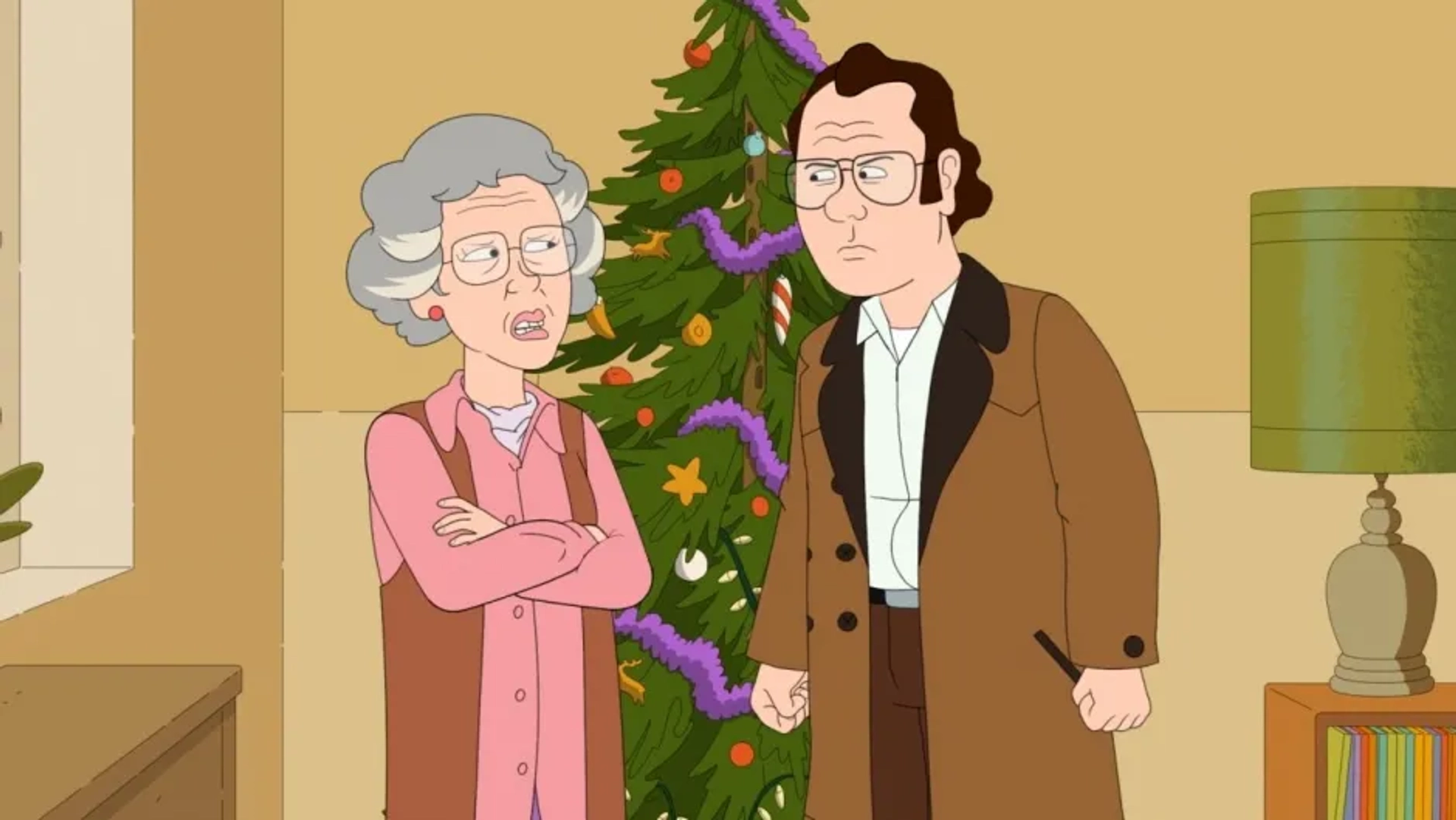 Bill Burr and Patti LuPone in F Is for Family: A Very Merry F***ing Christmas (2021)