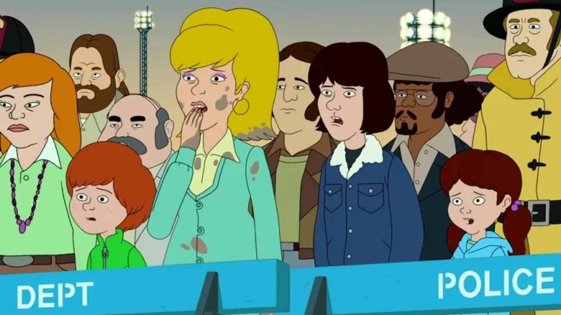 Laura Dern, Debi Derryberry, Trevor Devall, Justin Long, and Haley Reinhart in F Is for Family (2015)