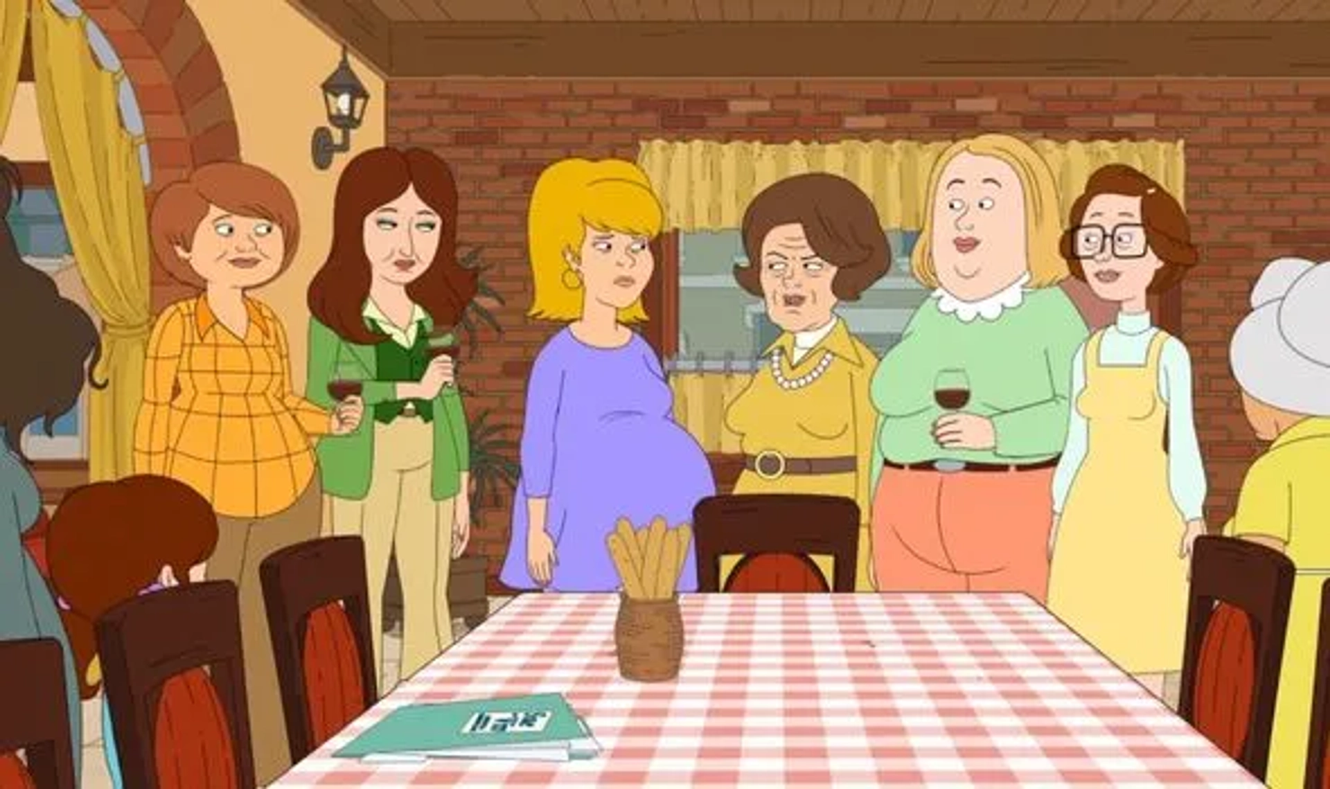 Laura Dern, Carol Kane, Mo Collins, Jamie Denbo, and Eileen Fogarty in F Is for Family: The "B" Word (2020)