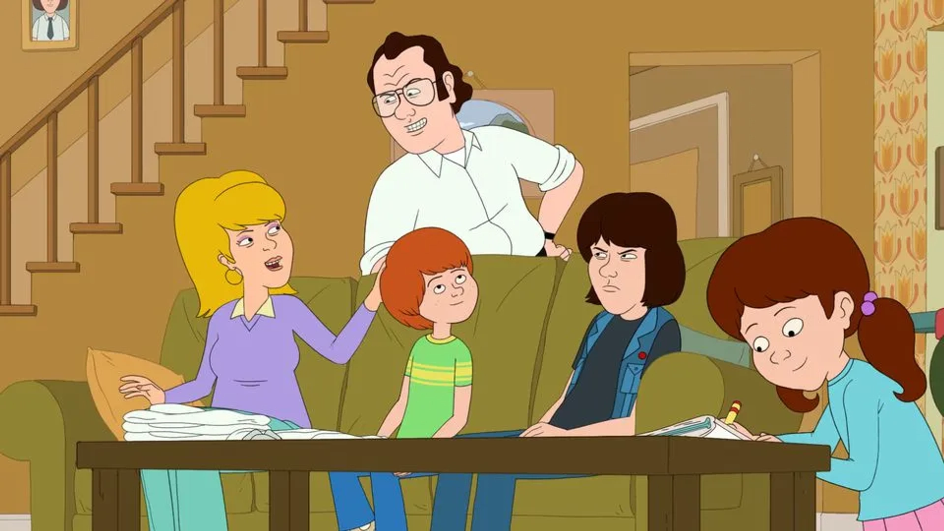 Laura Dern, Bill Burr, Debi Derryberry, Justin Long, and Haley Reinhart in F Is for Family (2015)