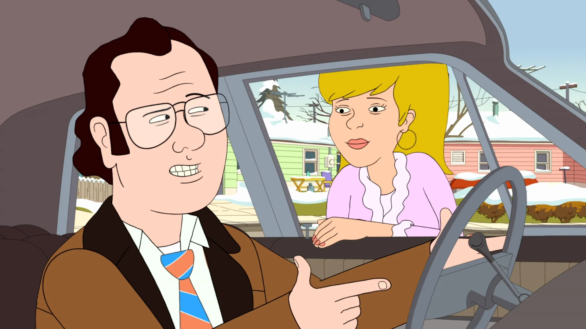 Laura Dern and Bill Burr in F Is for Family (2015)