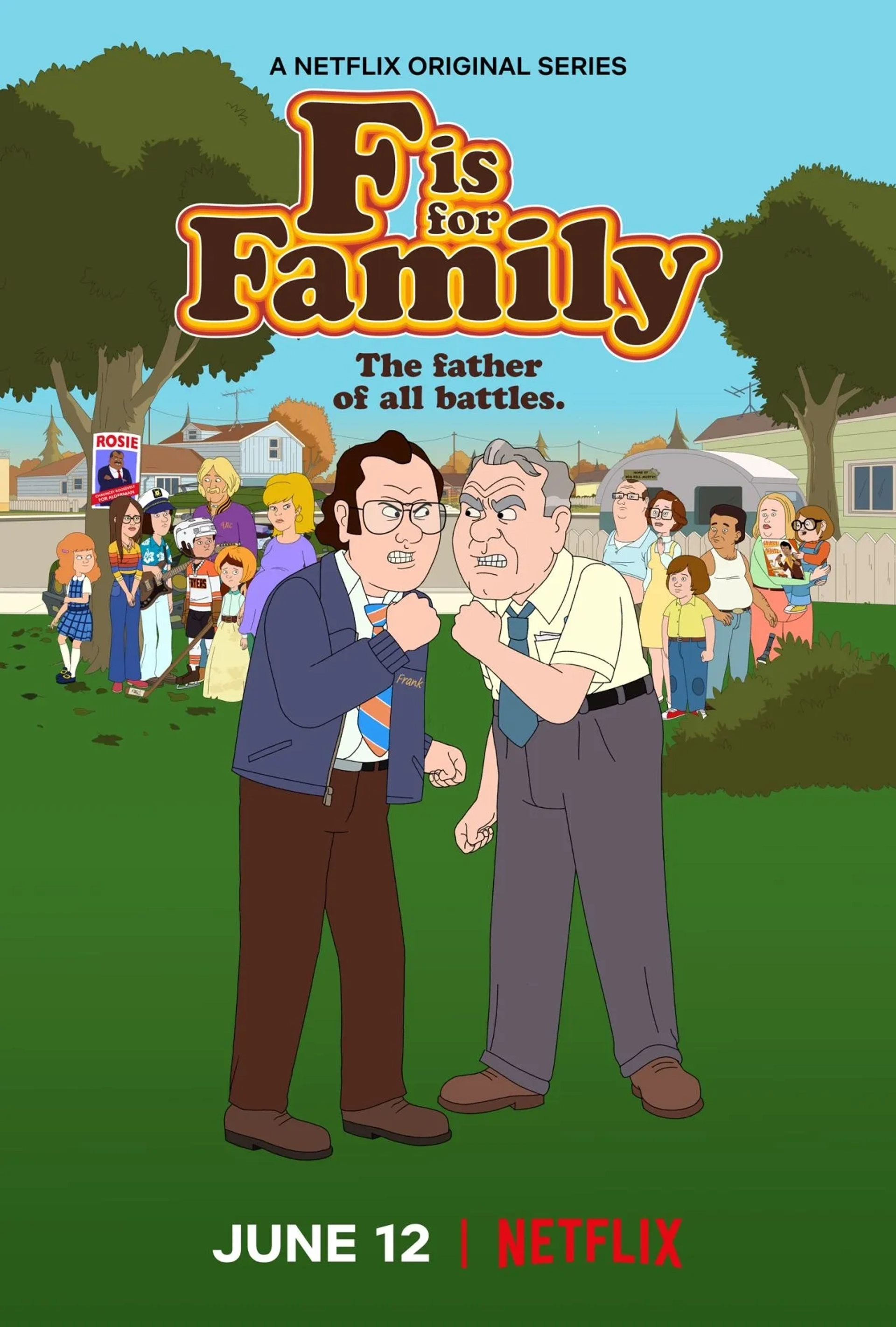 Laura Dern, Sam Rockwell, Jonathan Banks, Bill Burr, Jamie Denbo, Debi Derryberry, Trevor Devall, Al Ducharme, Kevin P. Farley, Justin Long, Eileen Fogarty, and Haley Reinhart in F Is for Family (2015)