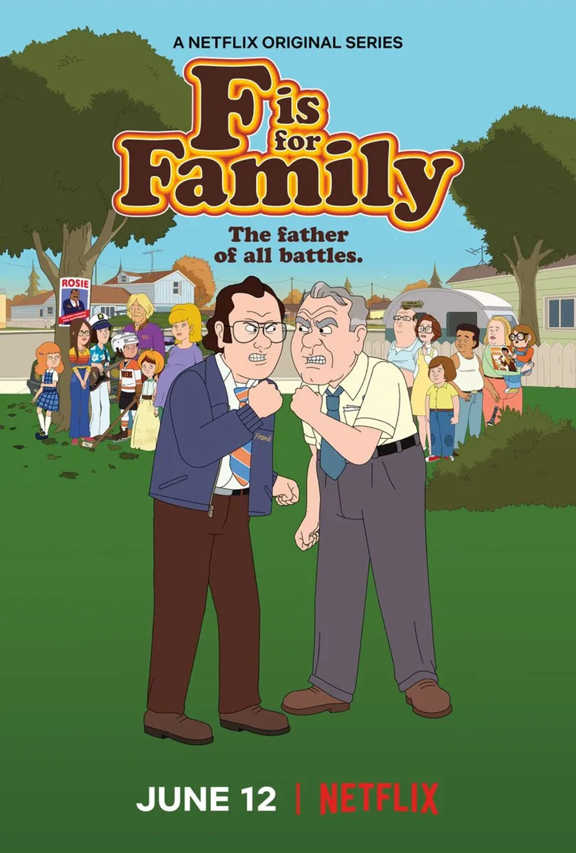 Laura Dern, Sam Rockwell, Jonathan Banks, Bill Burr, Jamie Denbo, Debi Derryberry, Trevor Devall, Al Ducharme, Kevin P. Farley, Justin Long, Eileen Fogarty, and Haley Reinhart in F Is for Family (2015)