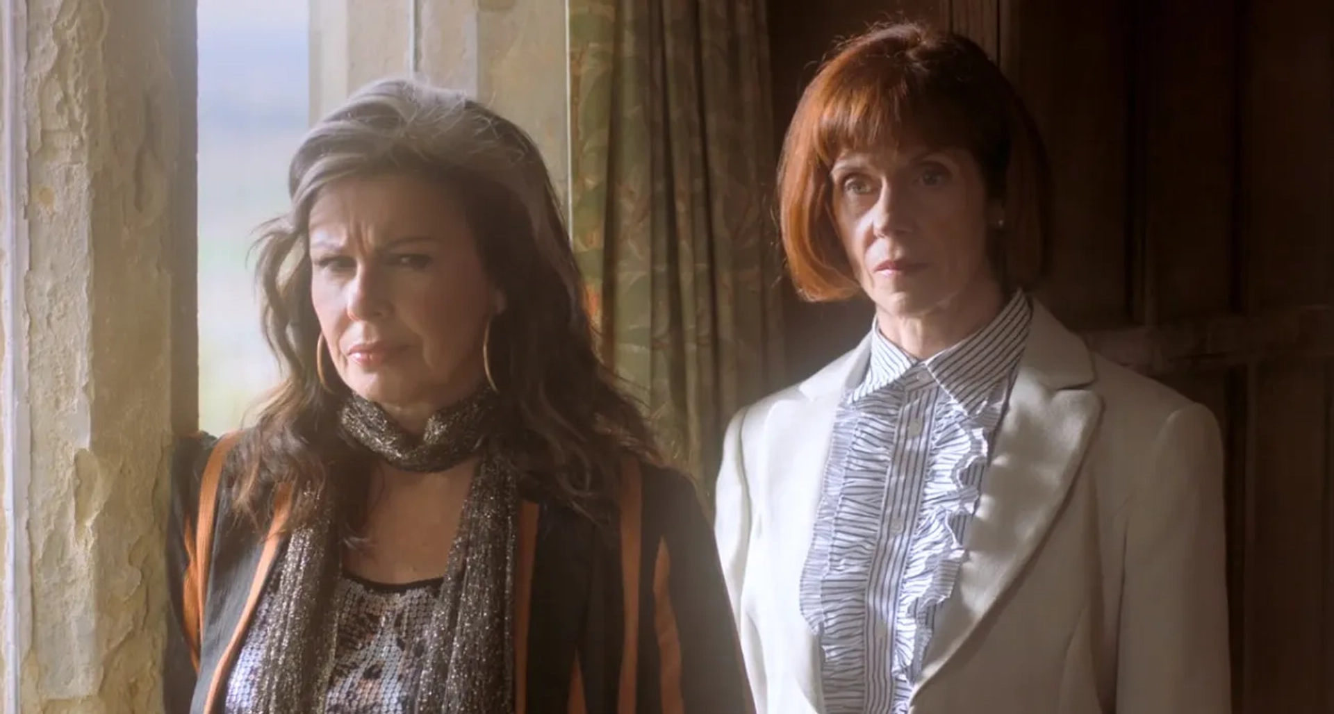 Julie Graham and Siobhan Redmond in Queens of Mystery (2019)