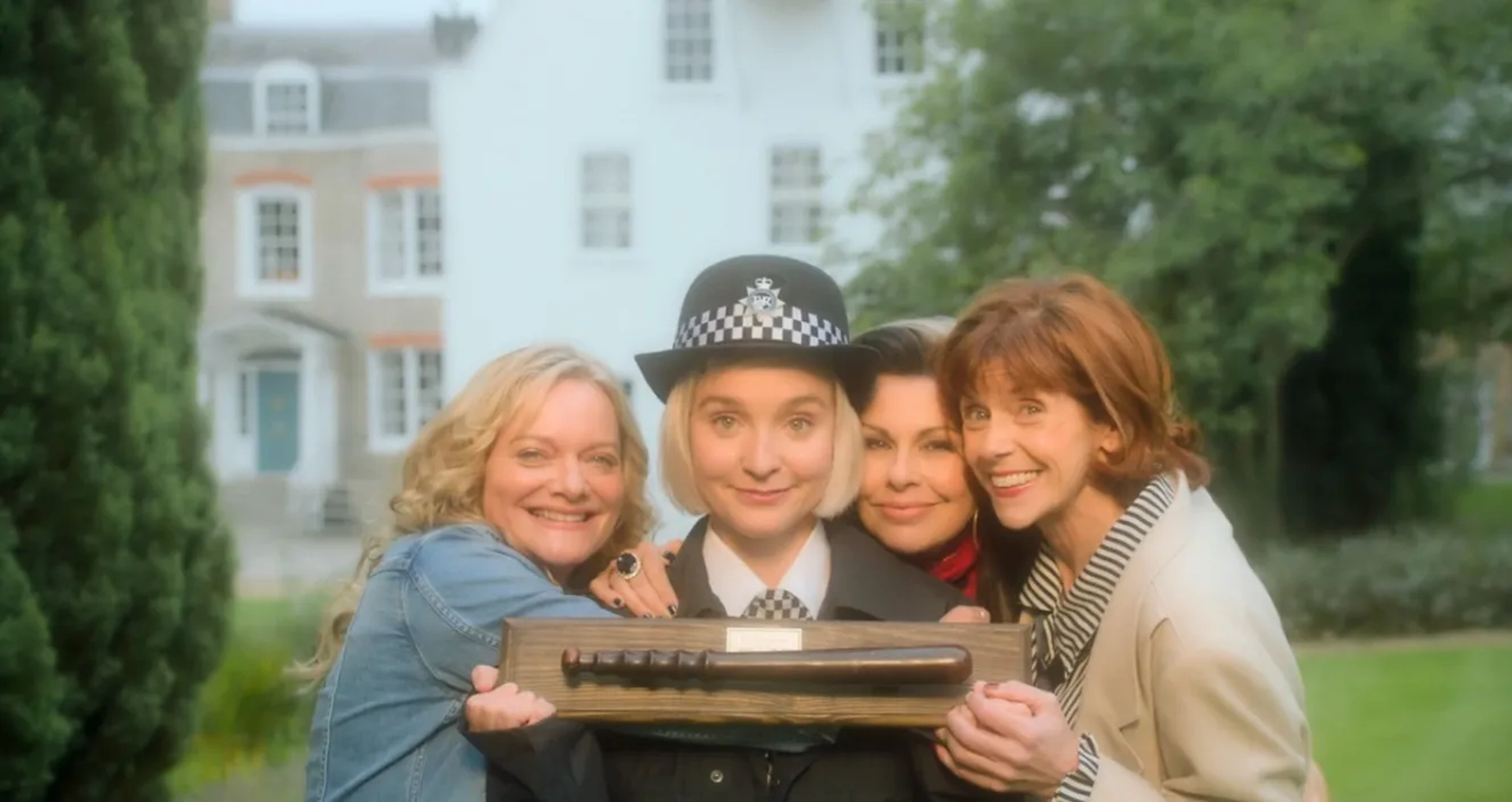 Julie Graham, Siobhan Redmond, Sarah Woodward, and Olivia Vinall in Queens of Mystery (2019)