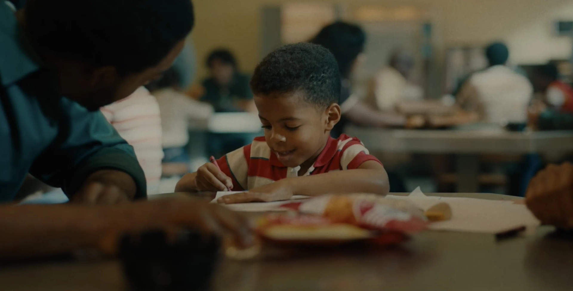 Kaden Byrd and Stephan James in If Beale Street Could Talk (2018)