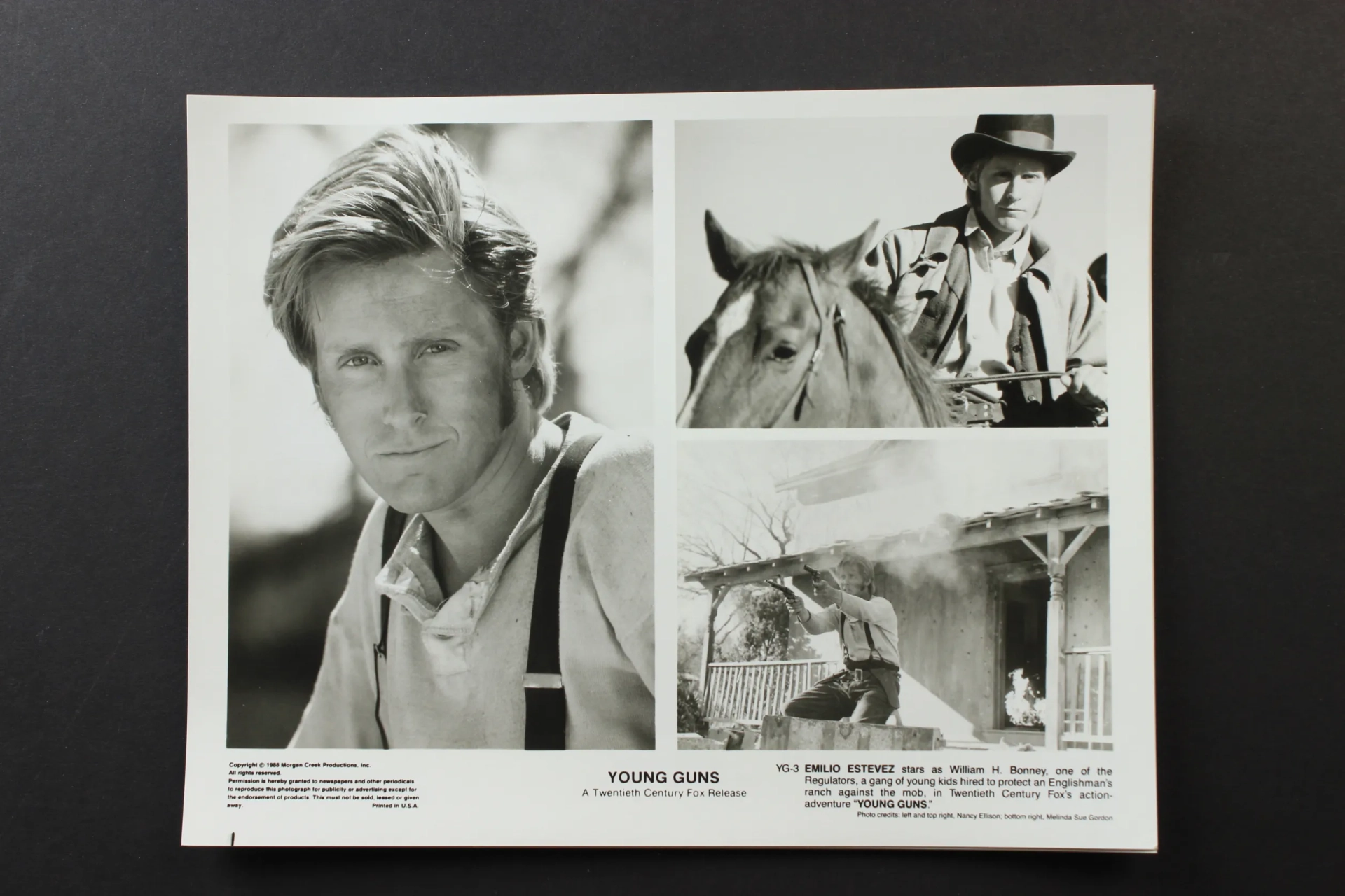 Emilio Estevez in Young Guns (1988)