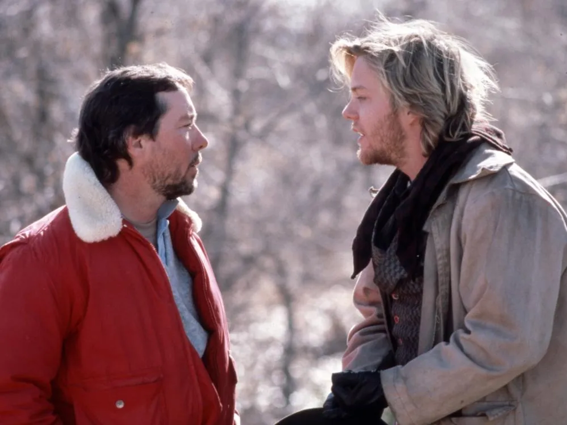 Kiefer Sutherland and Christopher Cain in Young Guns (1988)