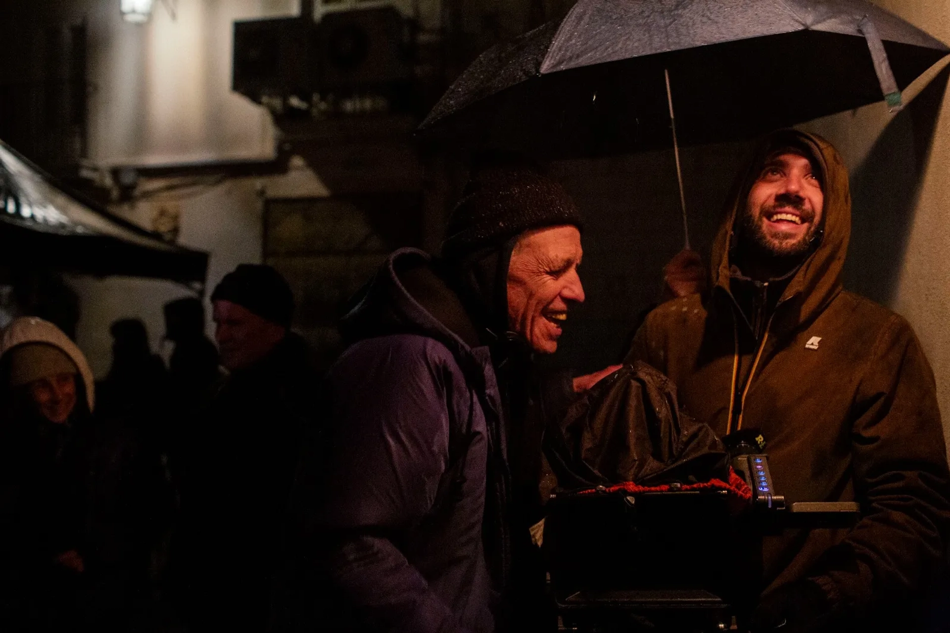 Abel Ferrara and Dario Di Mella in Padre Pio (2022)