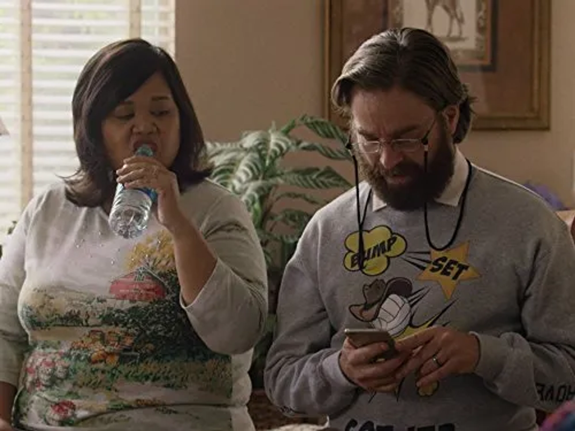 Zach Galifianakis and Ellen D. Williams in Baskets (2016)