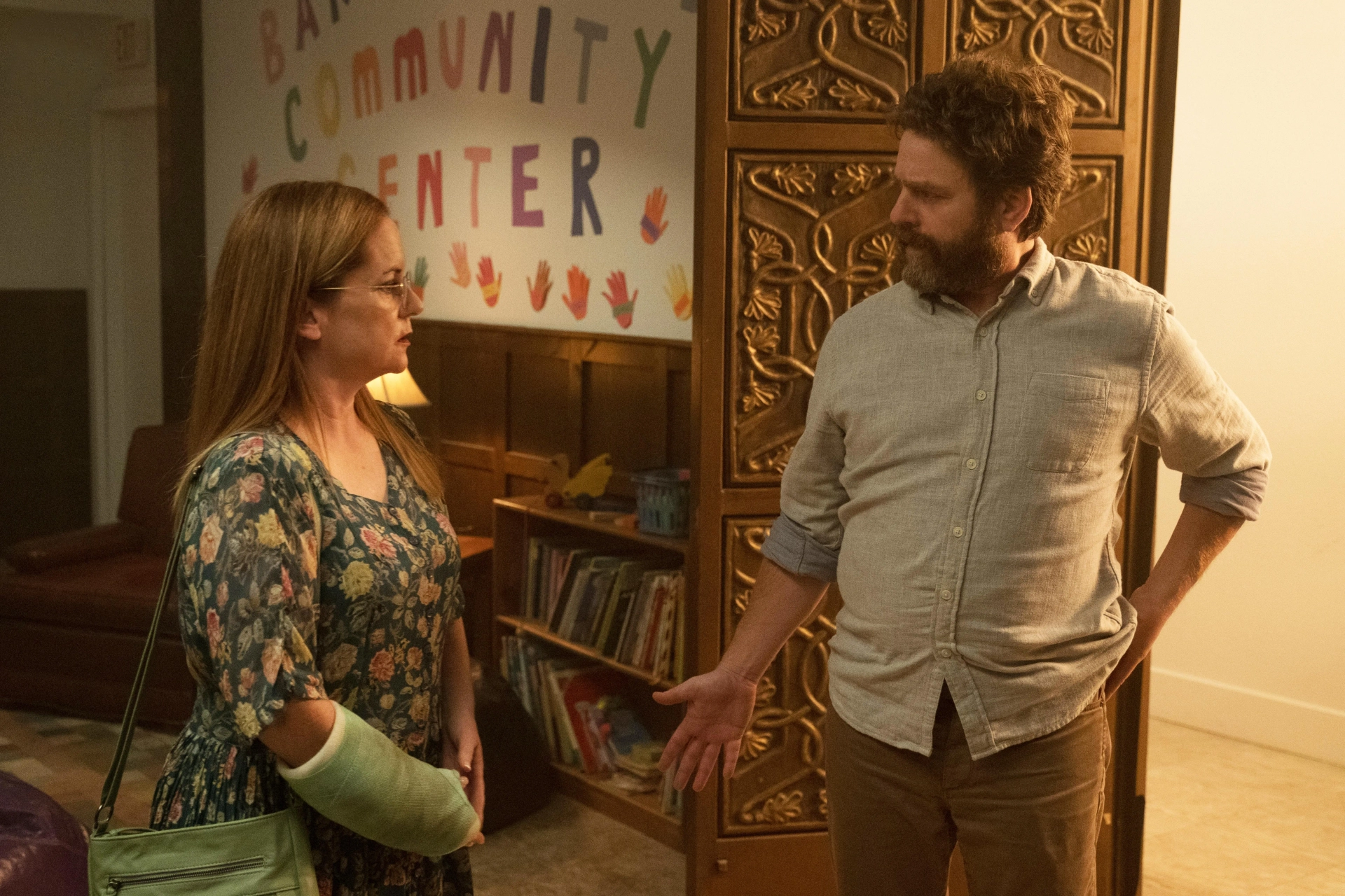 Zach Galifianakis and Martha Kelly in Baskets (2016)