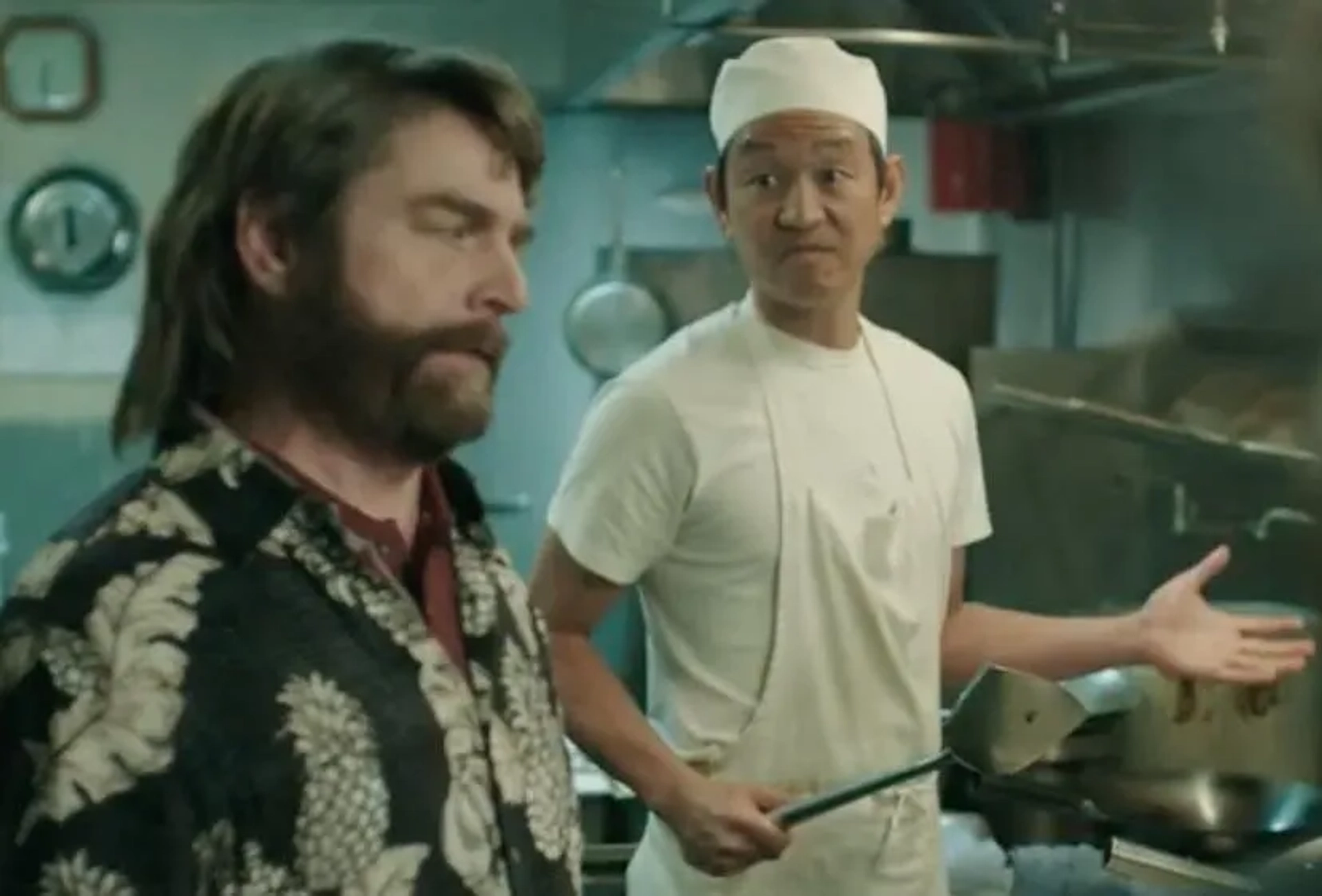 Alexandre Chen with Zach Galifianakis on BASKETS