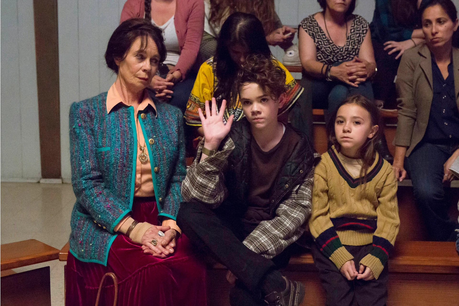 Celia Imrie, Hannah Riley, and Olivia Edward in Better Things (2016)