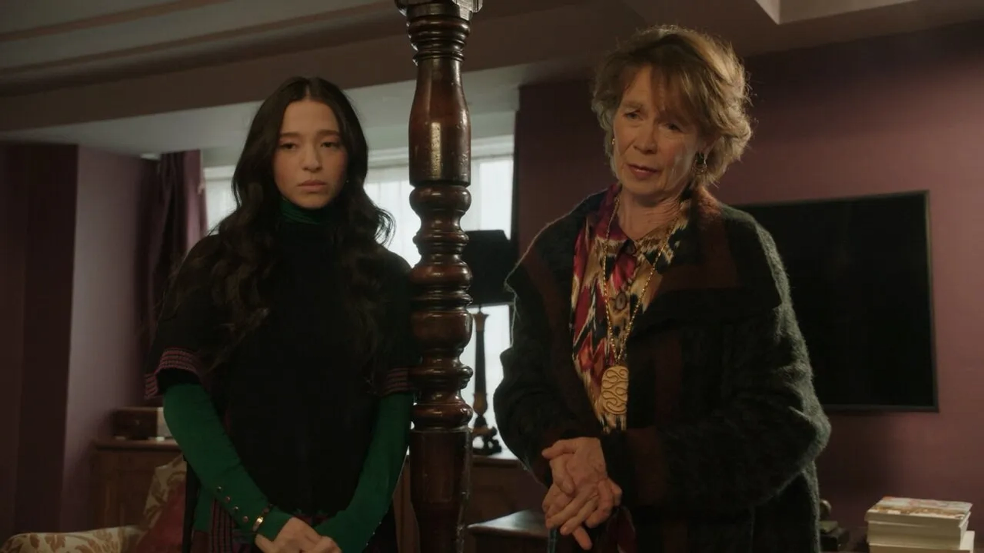 Celia Imrie and Mikey Madison in Better Things: England (2022)