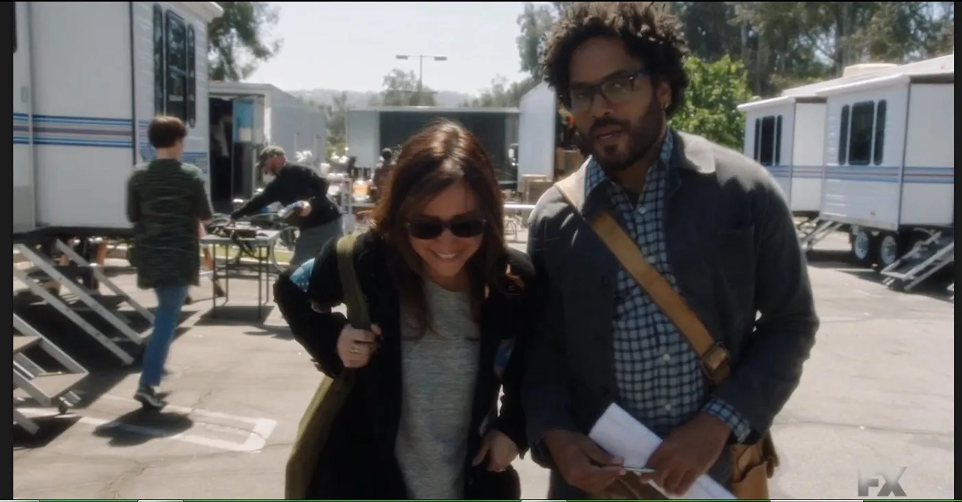 Lenny Kravitz and Pamela Adlon in Better Things (2016)