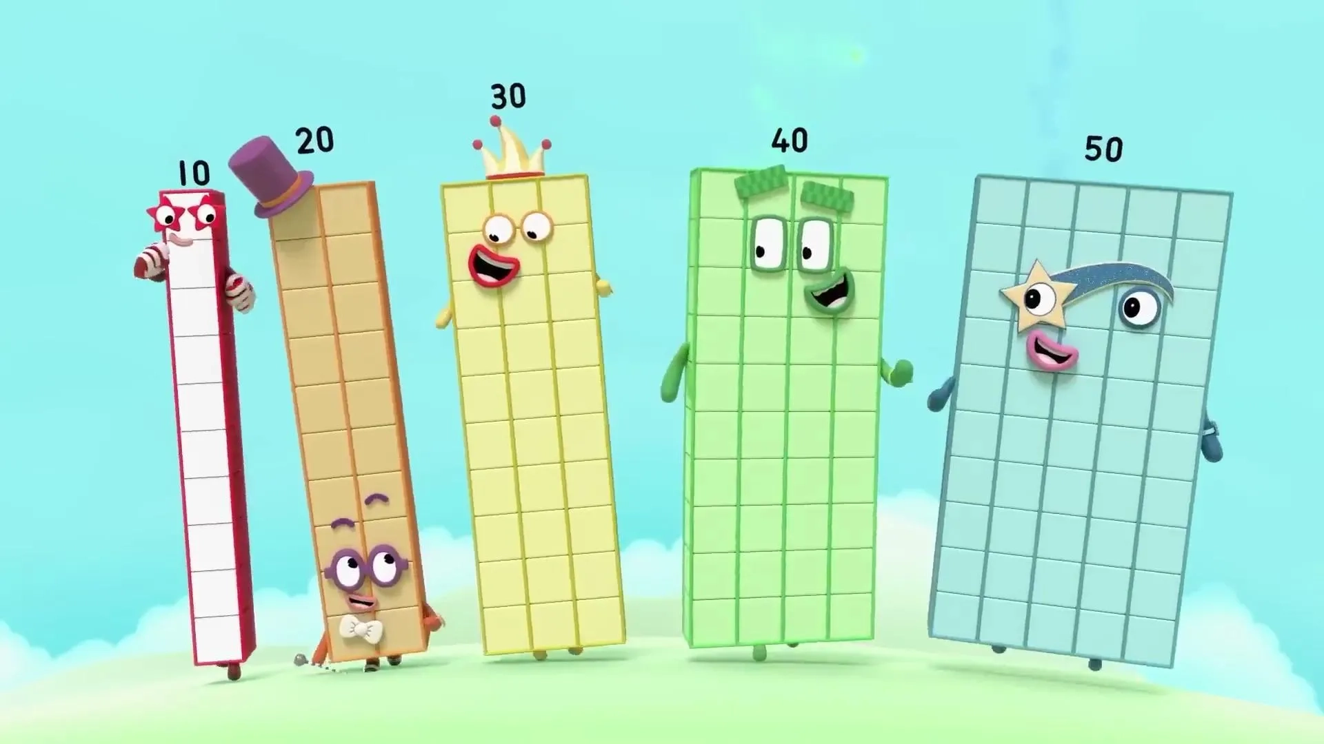 Teresa Gallagher, Marcel McCalla, and Beth Chalmers in Numberblocks: Land of the Giants (2019)