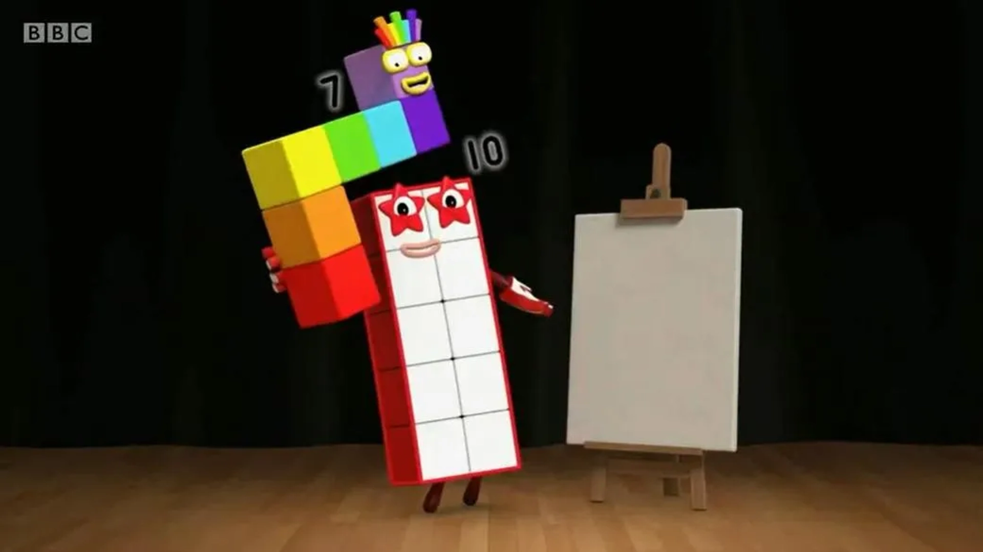 Teresa Gallagher and David Holt in Numberblocks: Tall Stories (2019)