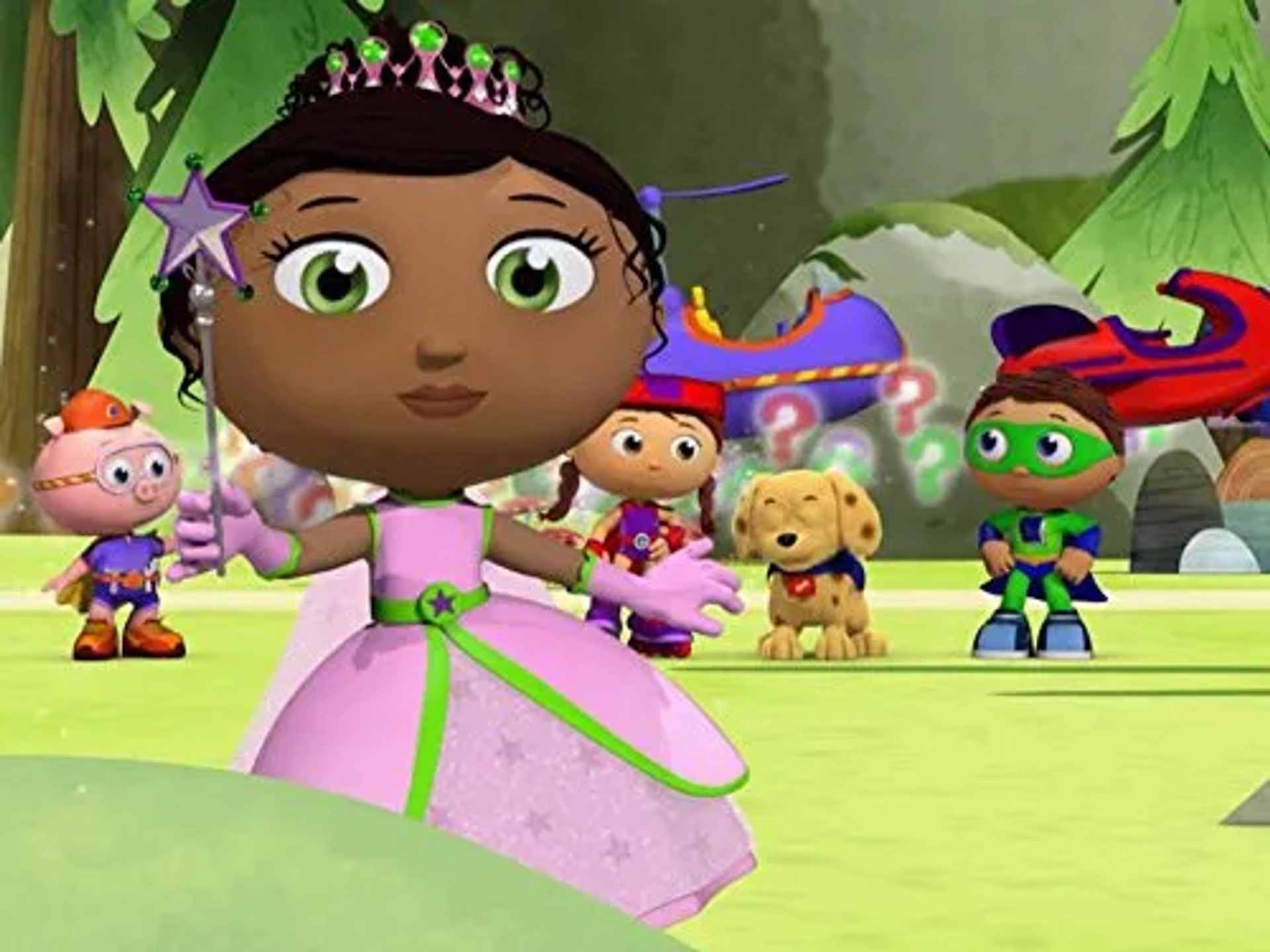 Joanne Vannicola, Tajja Isen, Johnny Orlando, T.J. McGibbon, and Samuel Faraci in Super Why! (2007)