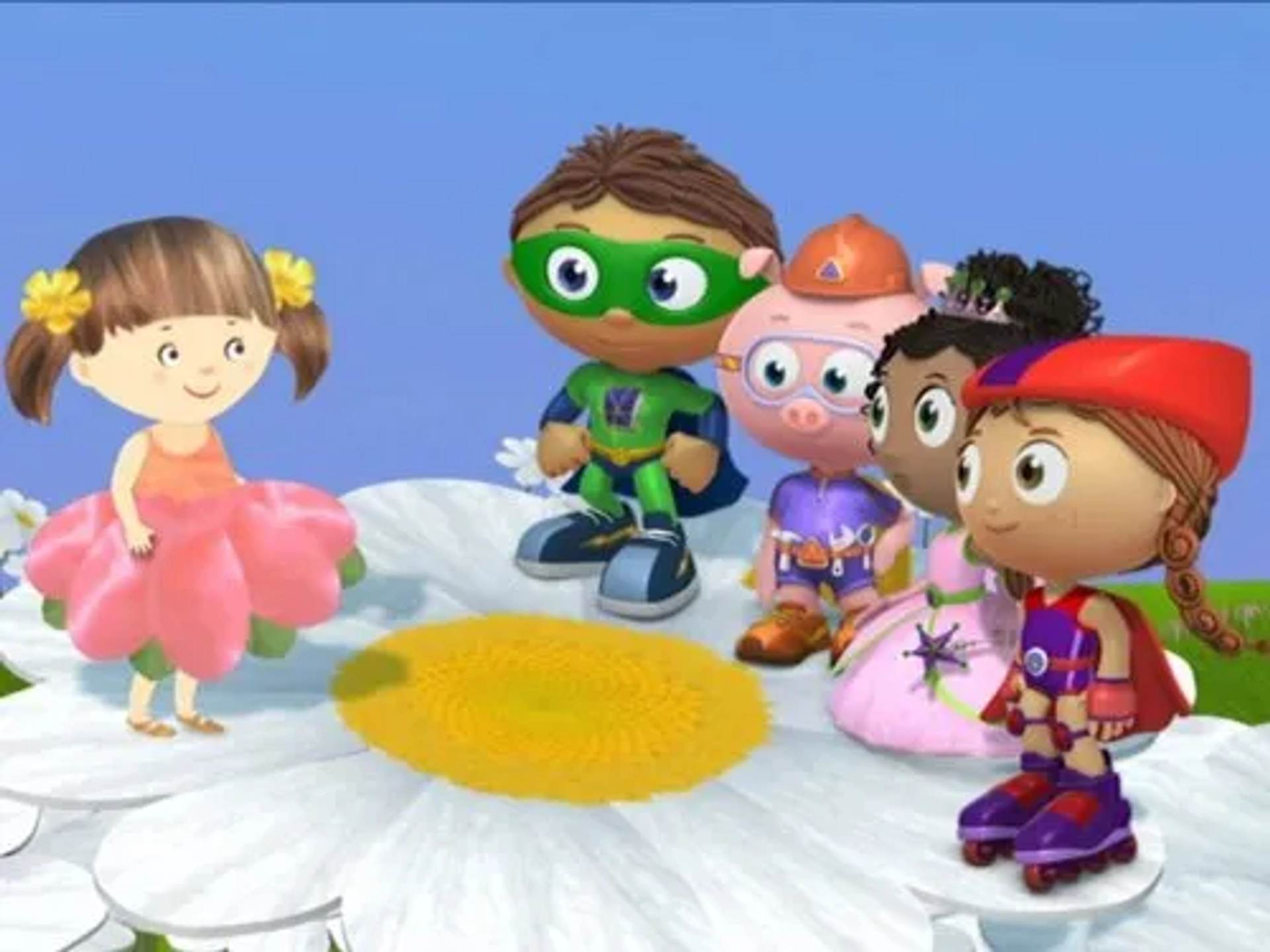 Tajja Isen, Samantha Weinstein, Zachary Bloch, Nicholas Castel Vanderburgh, and Siera Florindo in Super Why! (2007)