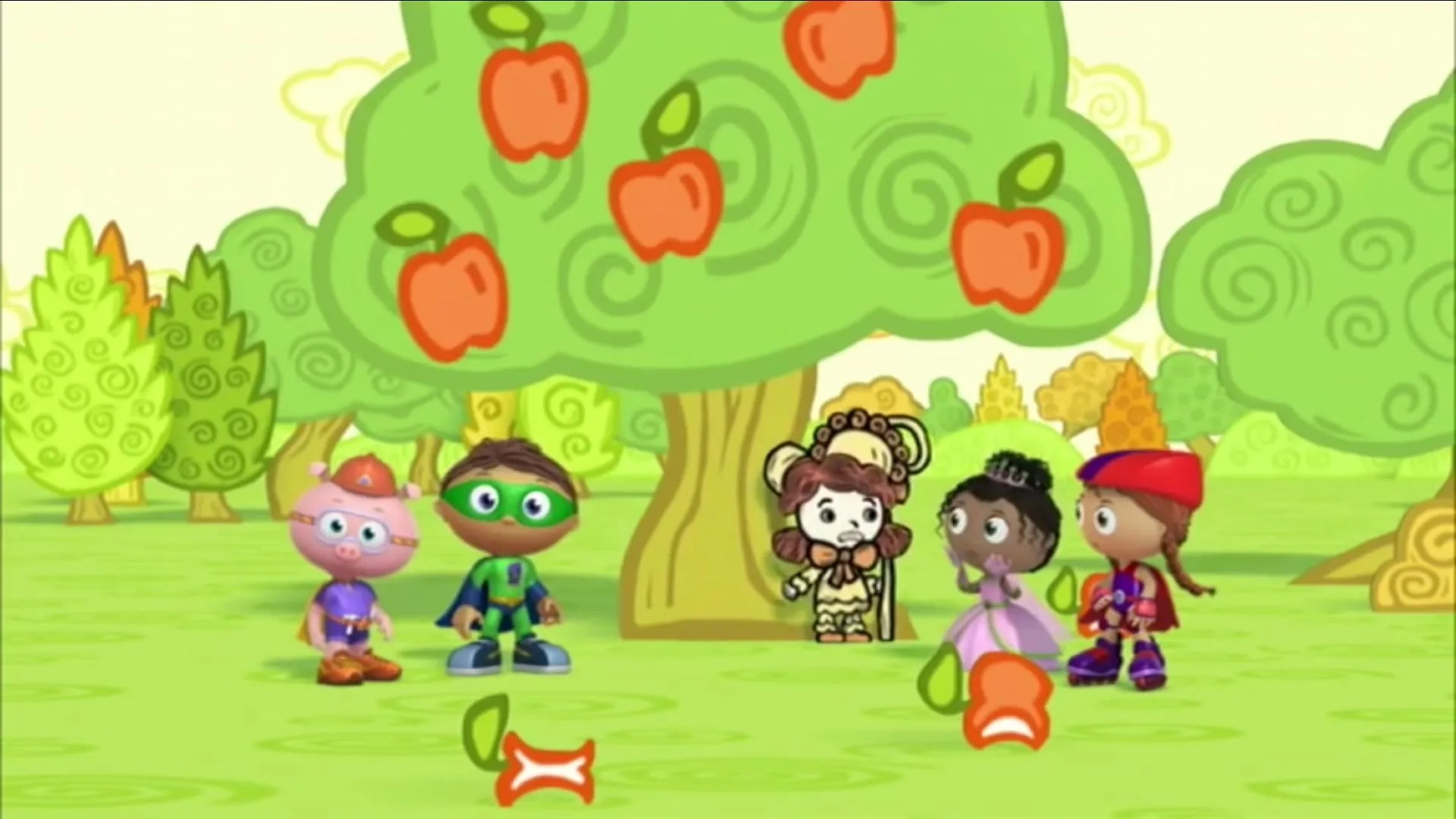 Tajja Isen, Zachary Bloch, Brianna Daguanno, Nicholas Castel Vanderburgh, and Siera Florindo in Super Why! (2007)