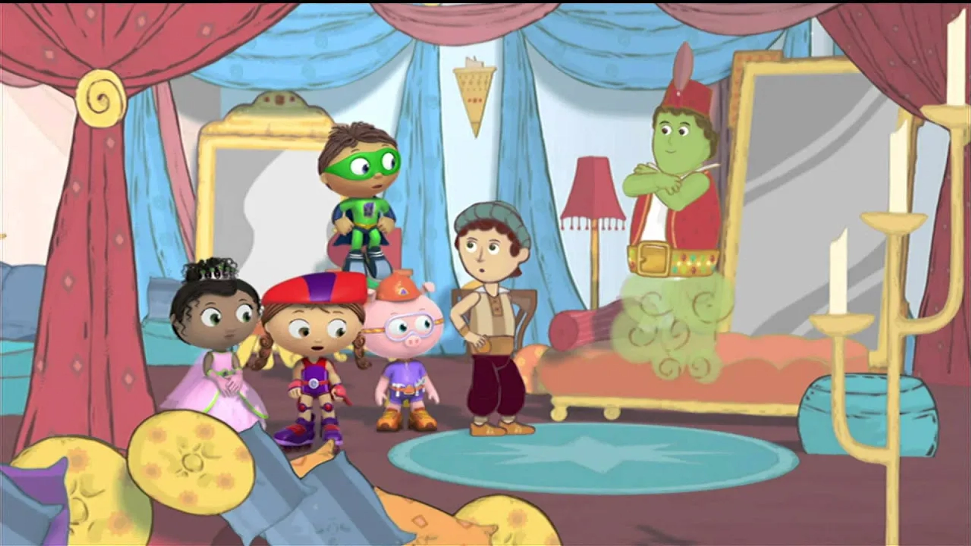 Tajja Isen, Johnny Orlando, Zachary Bloch, Siera Florindo, T.J. McGibbon, and Samuel Faraci in Super Why! (2007)