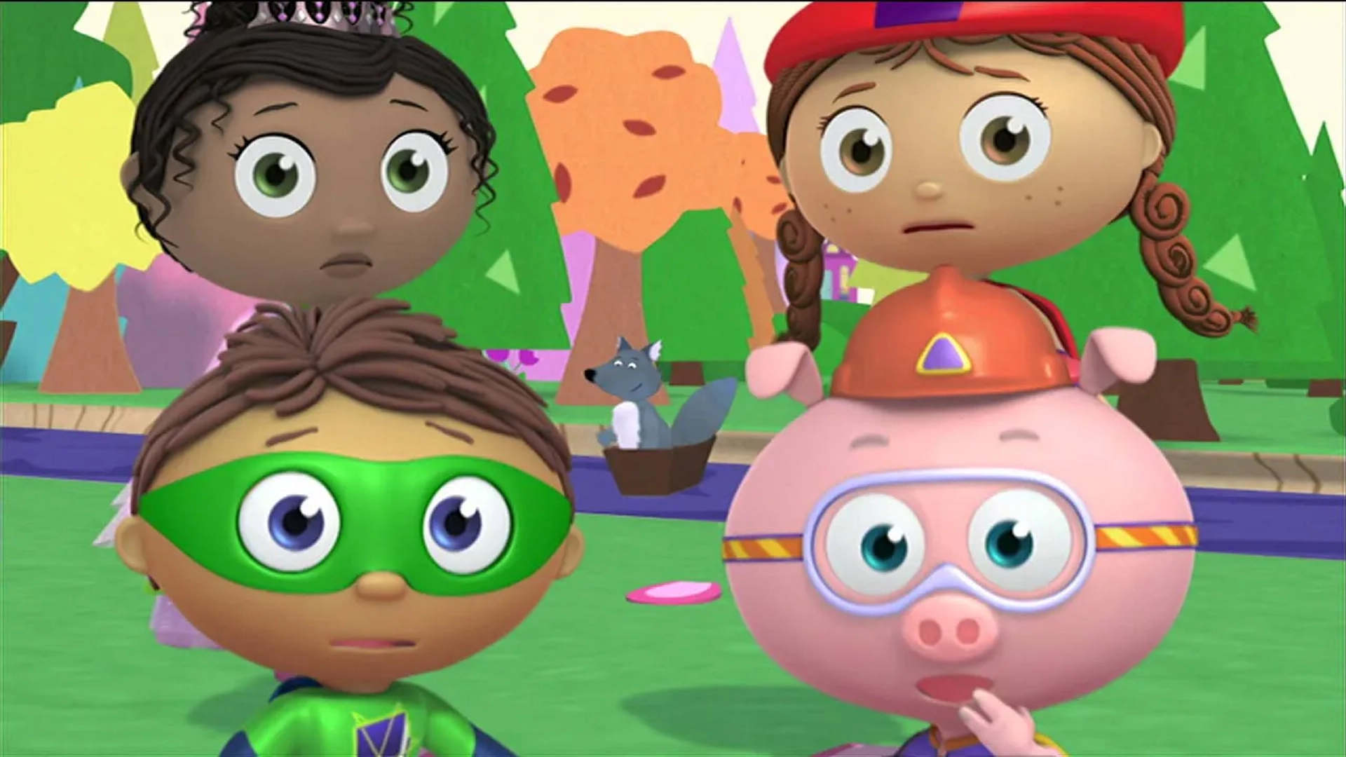 Tajja Isen, Johnny Orlando, Zachary Bloch, Nicholas Castel Vanderburgh, Siera Florindo, T.J. McGibbon, and Samuel Faraci in Super Why! (2007)