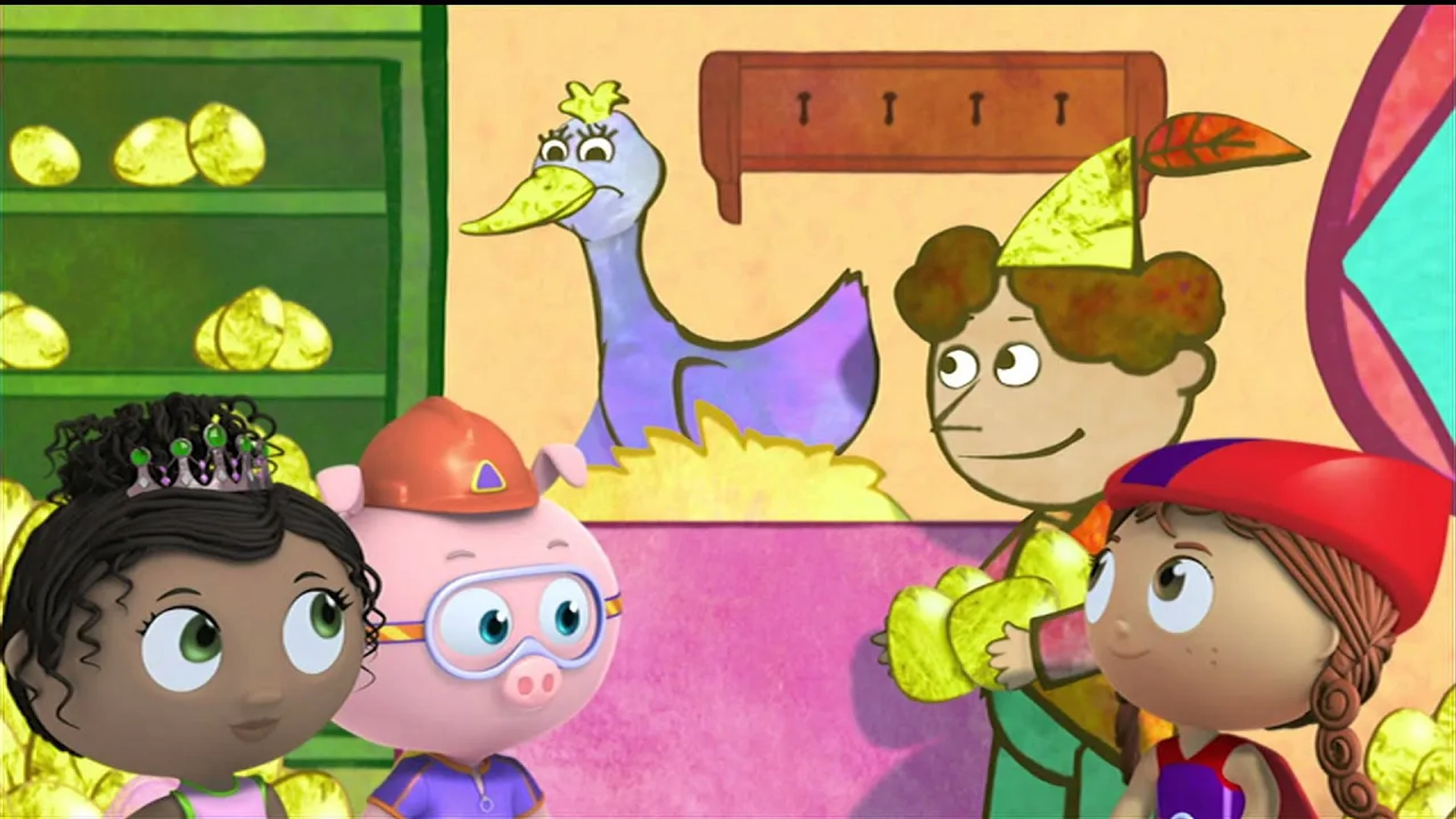 Tajja Isen, Zachary Bloch, Siera Florindo, T.J. McGibbon, and Samuel Faraci in Super Why! (2007)