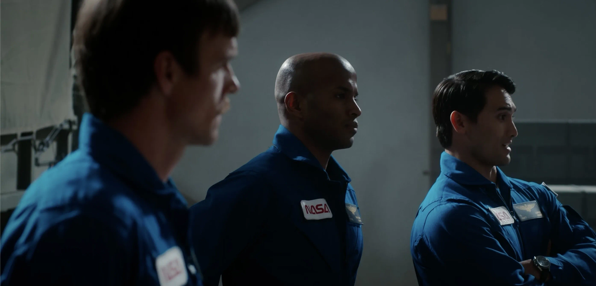 Andre Boyer, Chris Cortez, and Zac Titus in For All Mankind (2019)