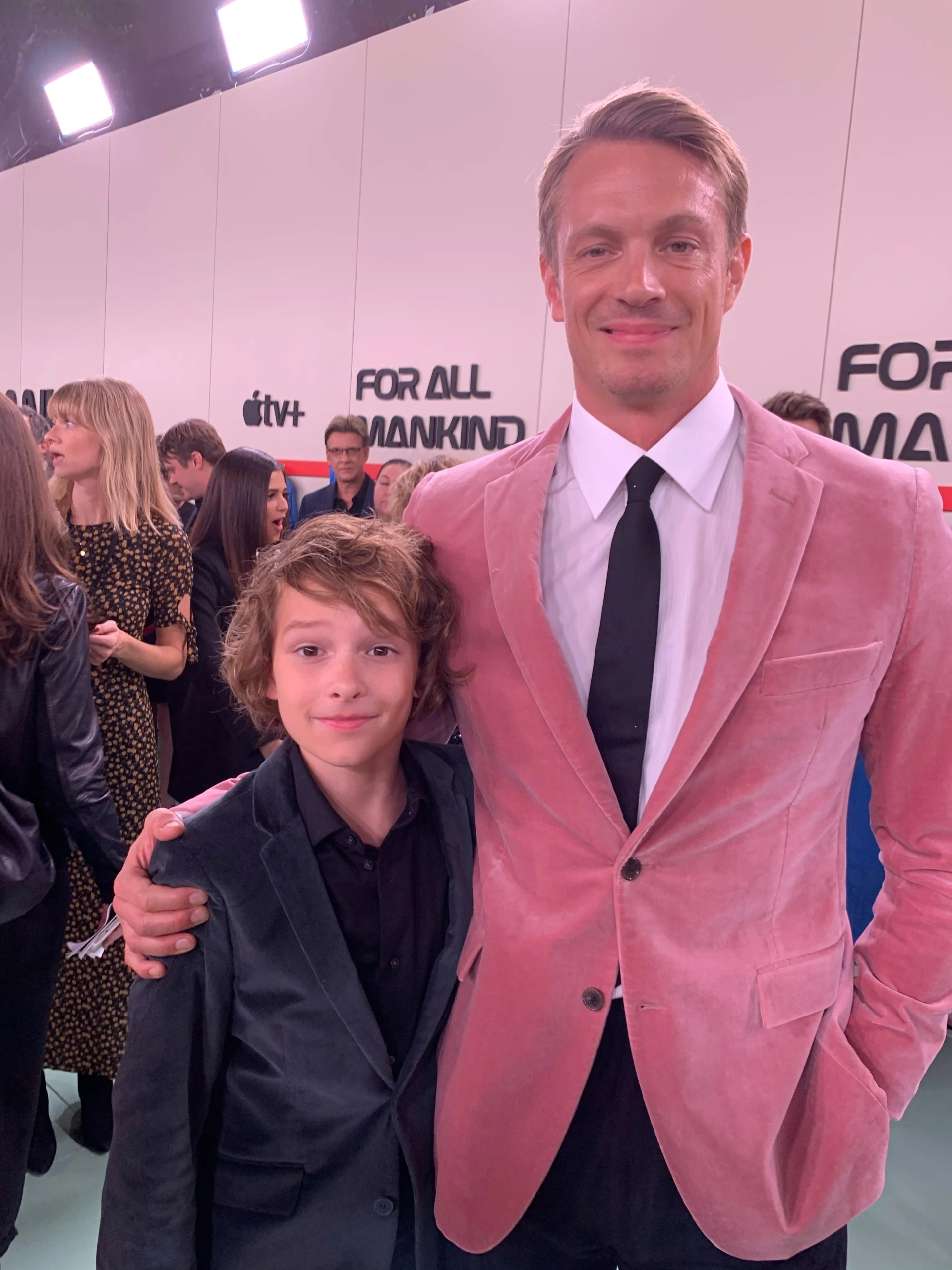 Mason Thames and Joel Kinnaman at the For All Mankind Premiere