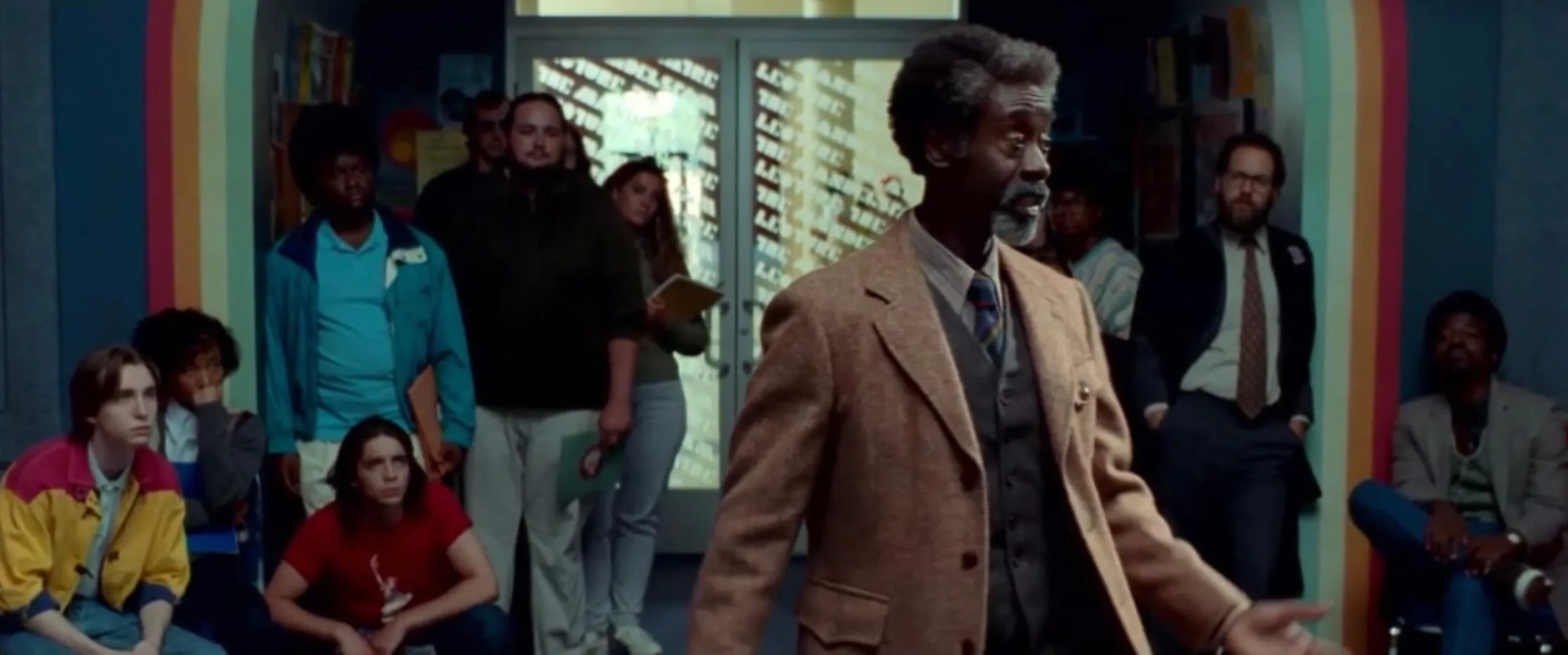 Don Cheadle, André 3000, Dylan Bickel, and Sam Gold in White Noise (2022)