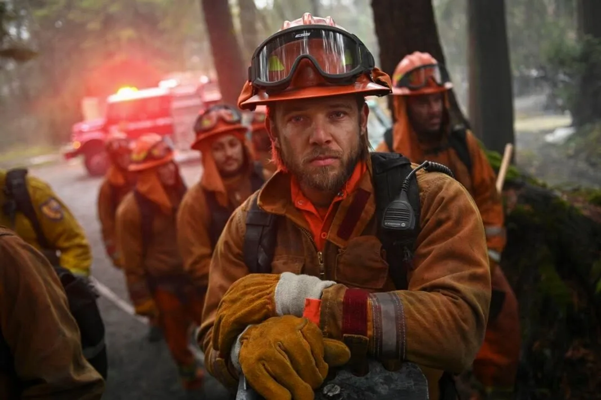 Dominic Travaloina and Max Thieriot in Fire Country (2022)