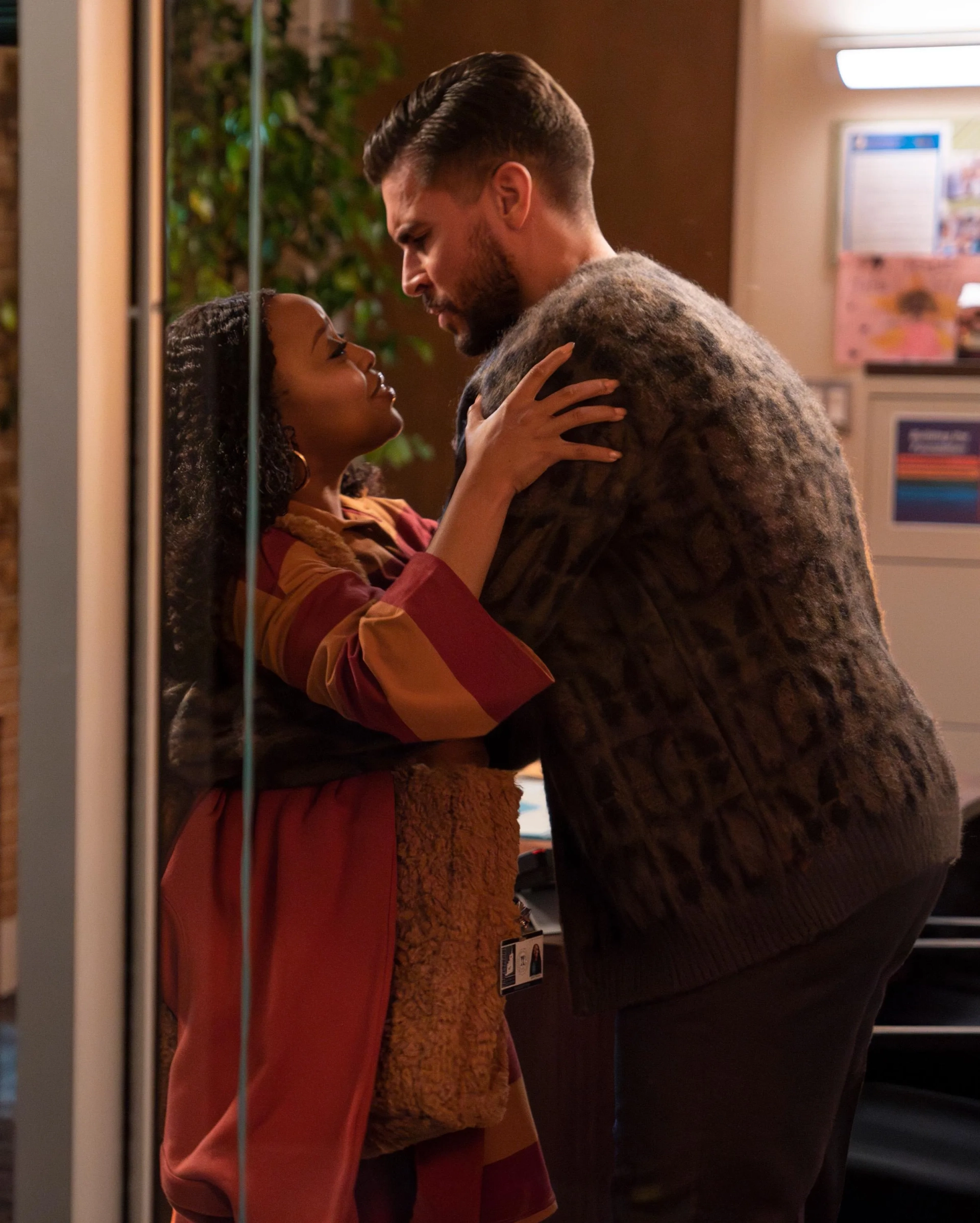 Josh Segarra and Quinta Brunson in Abbott Elementary (2021)