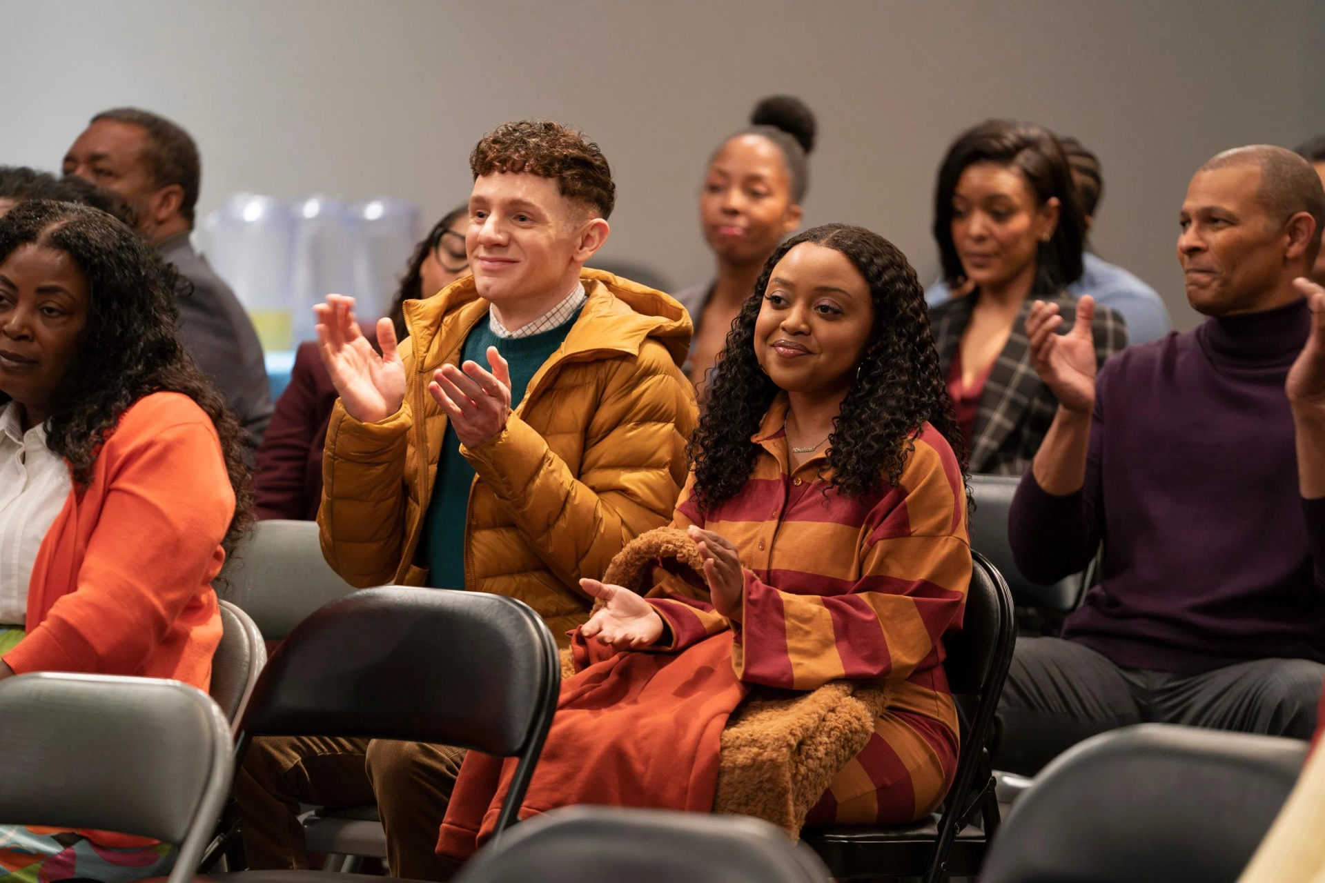 Chris Perfetti and Quinta Brunson in Abbott Elementary (2021)