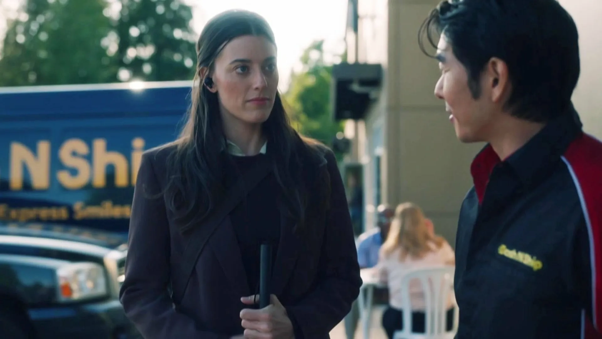 Lee Shorten and Dolly Lewis in Sight Unseen (2024)