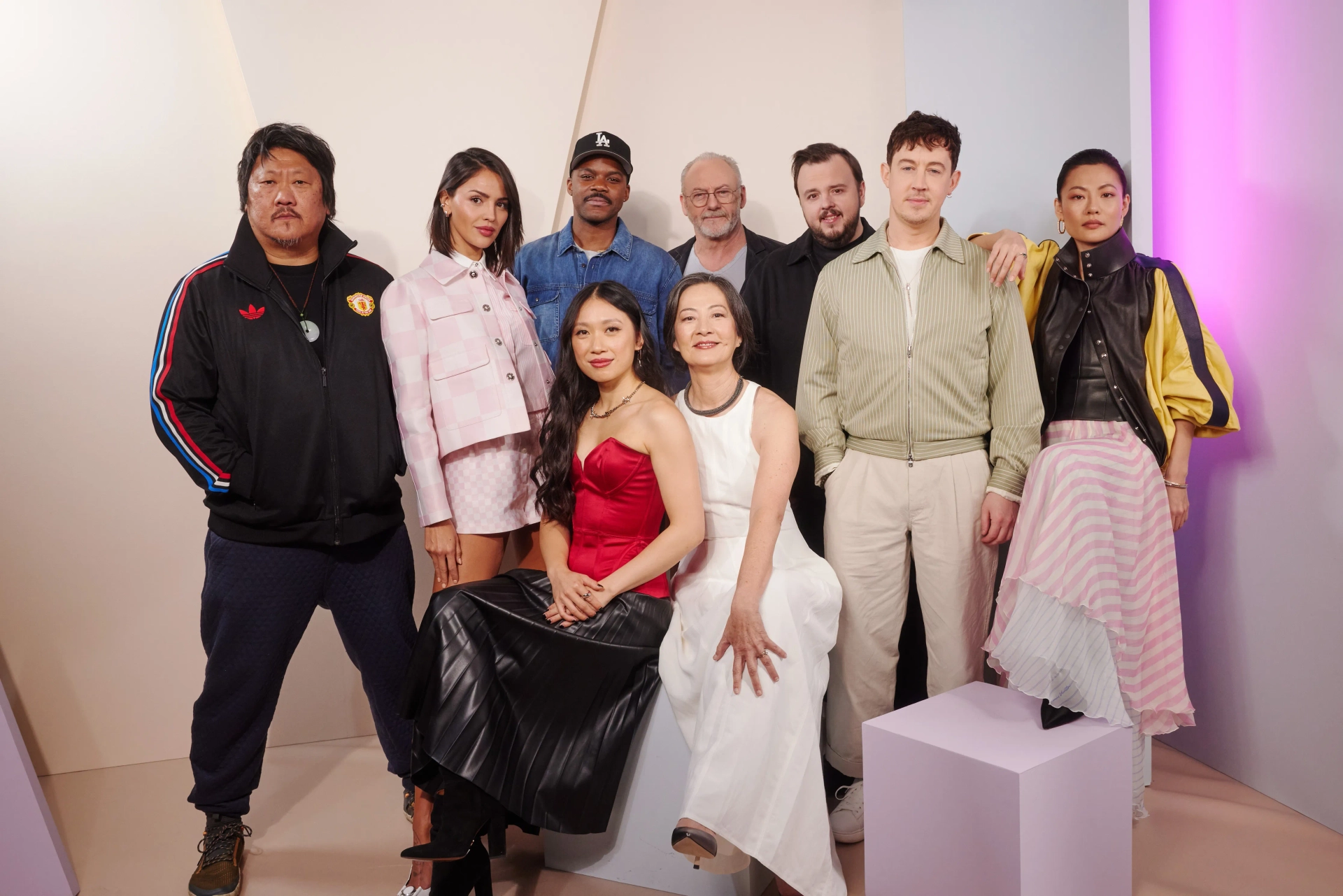 Rosalind Chao, Liam Cunningham, Benedict Wong, Jess Hong, Zine Tseng, Eiza González, John Bradley, Alex Sharp, and Jovan Adepo at an event for 3 Body Problem (2024)