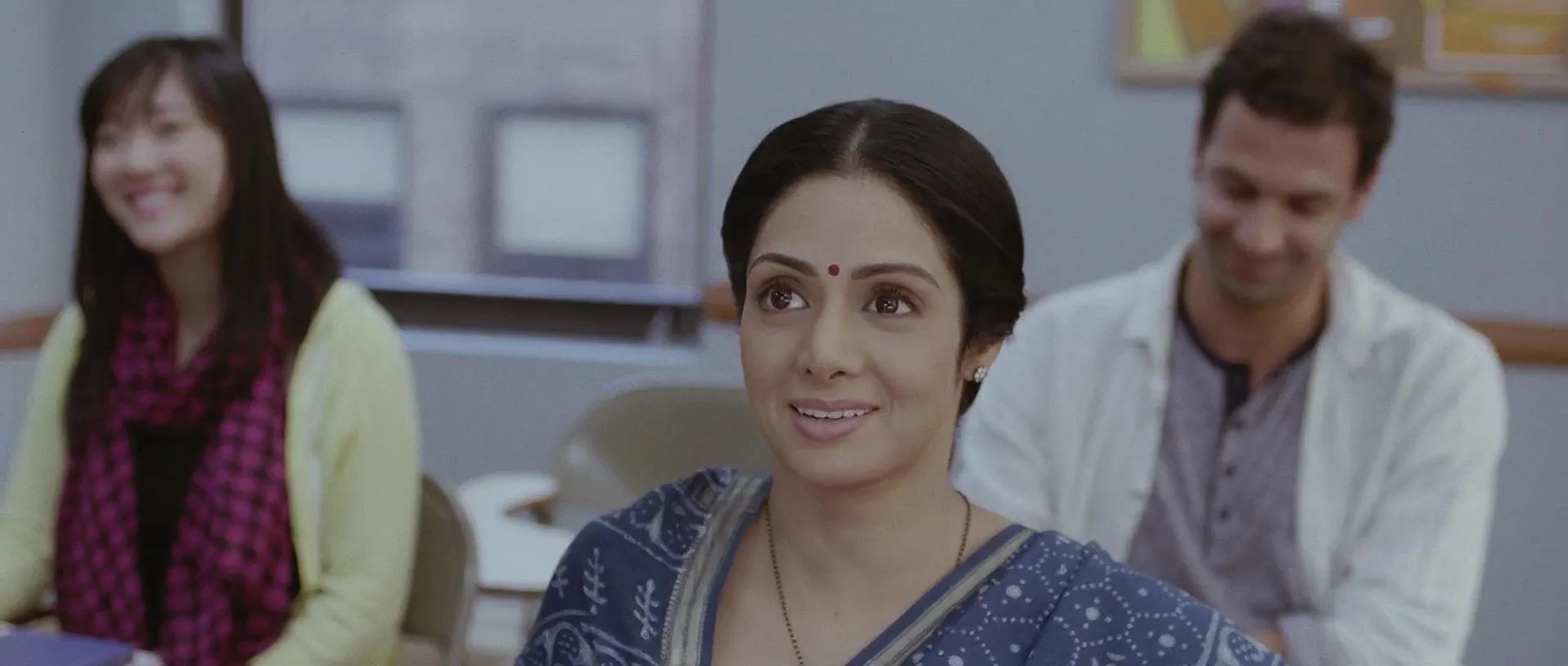 Sridevi, Mehdi Nebbou, and Maria Romano in English Vinglish (2012)