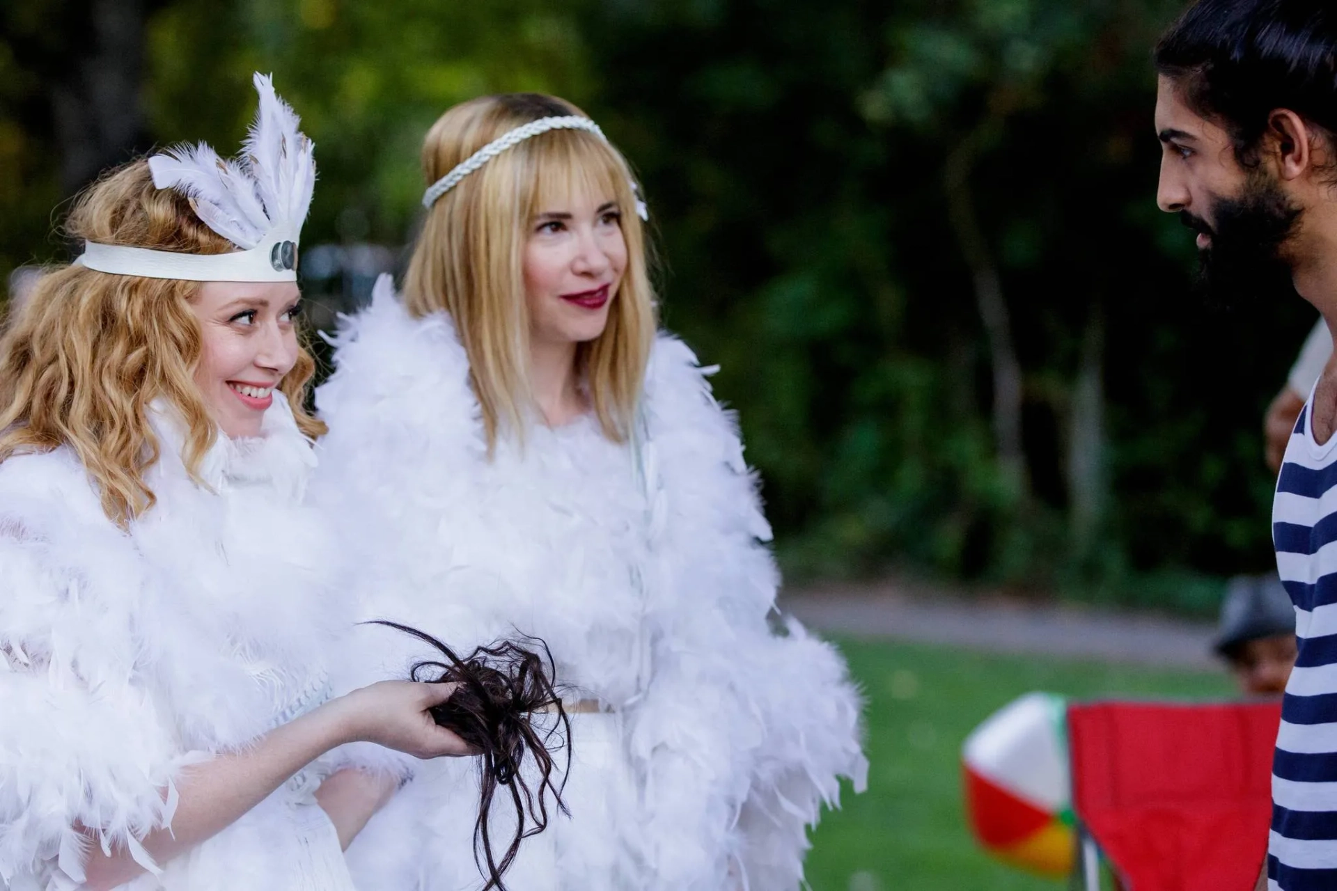 Natasha Lyonne, Carrie Brownstein, and Kamyar Jahan in Portlandia (2011)