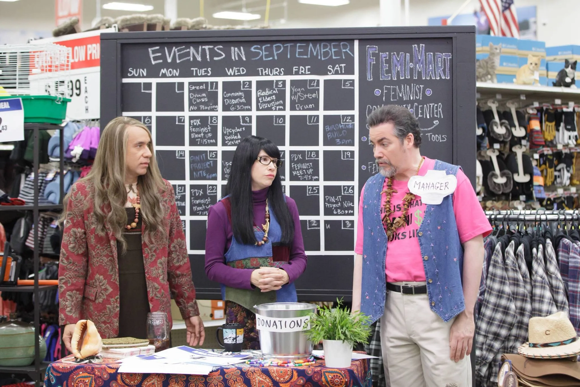 Fred Armisen, Kevin Corrigan, and Carrie Brownstein in Portlandia (2011)